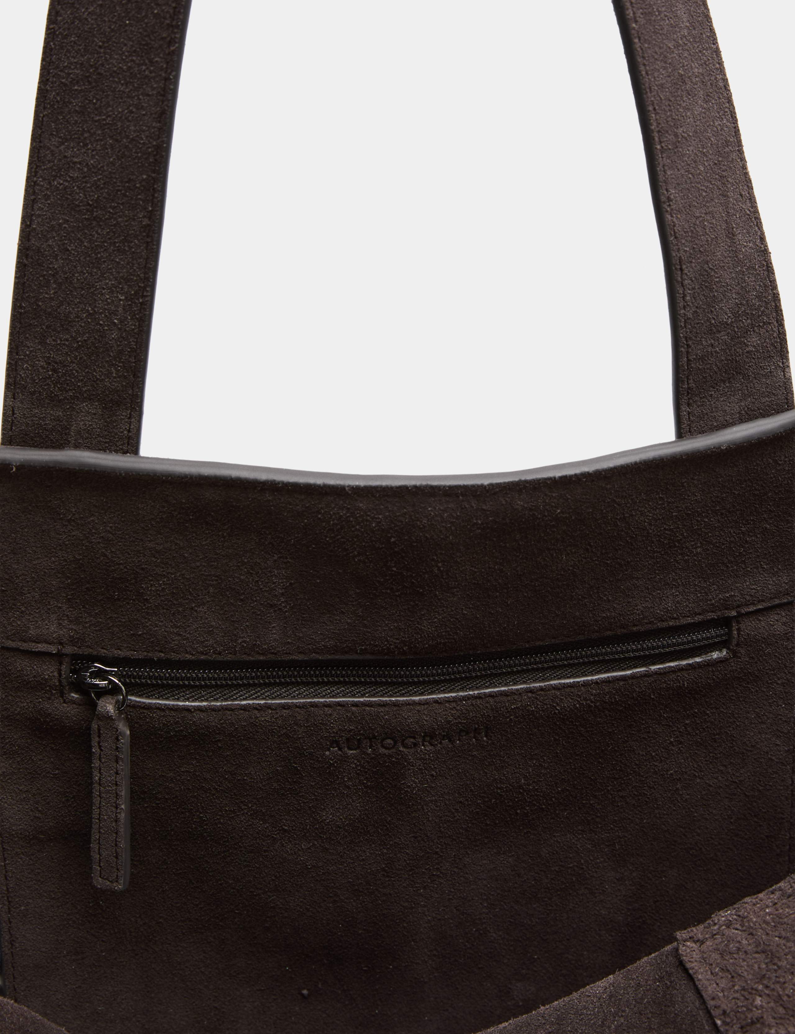 Premium Suede Zip Around Tote Bag 3 of 3