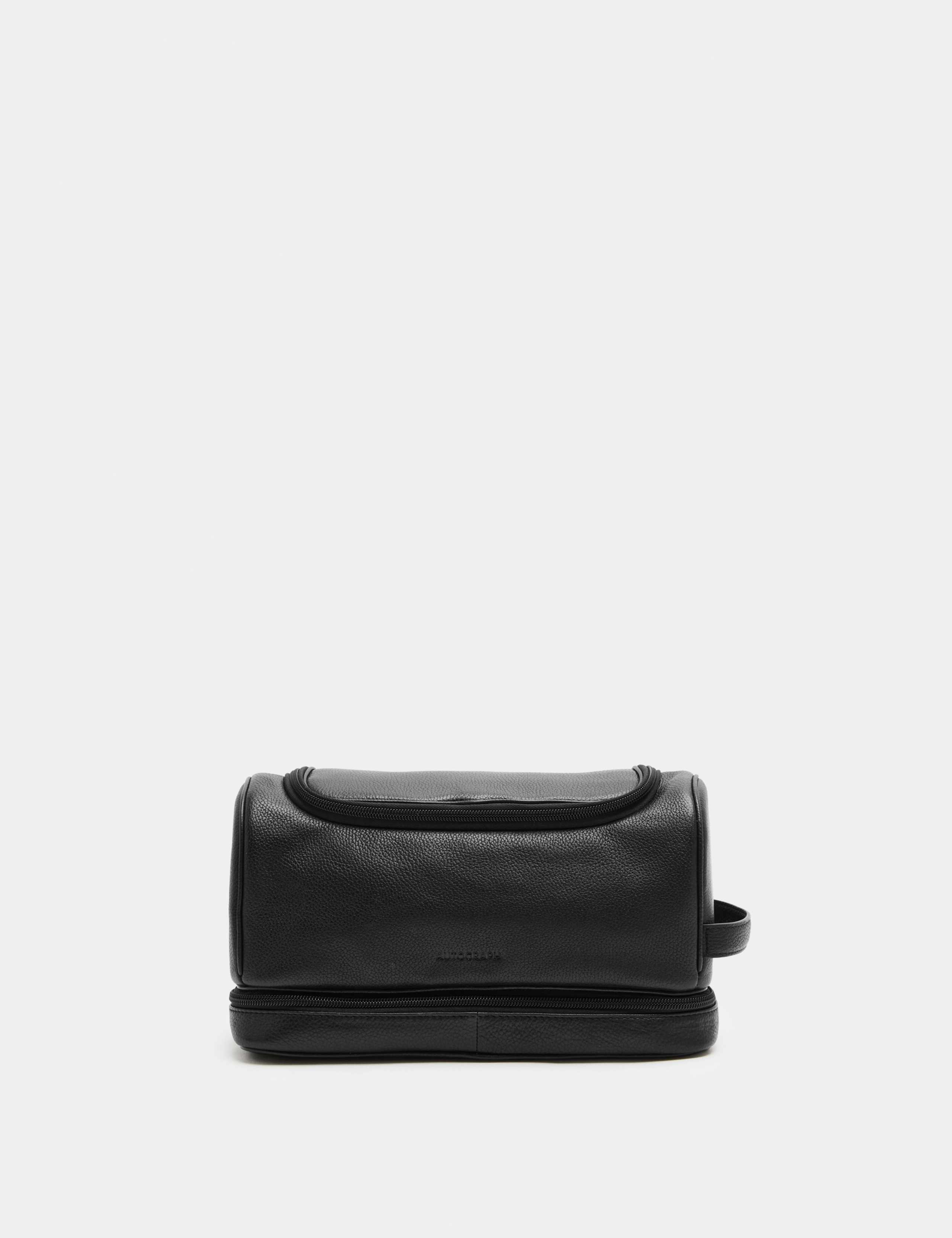 Leather Zip Washbag 2 of 2