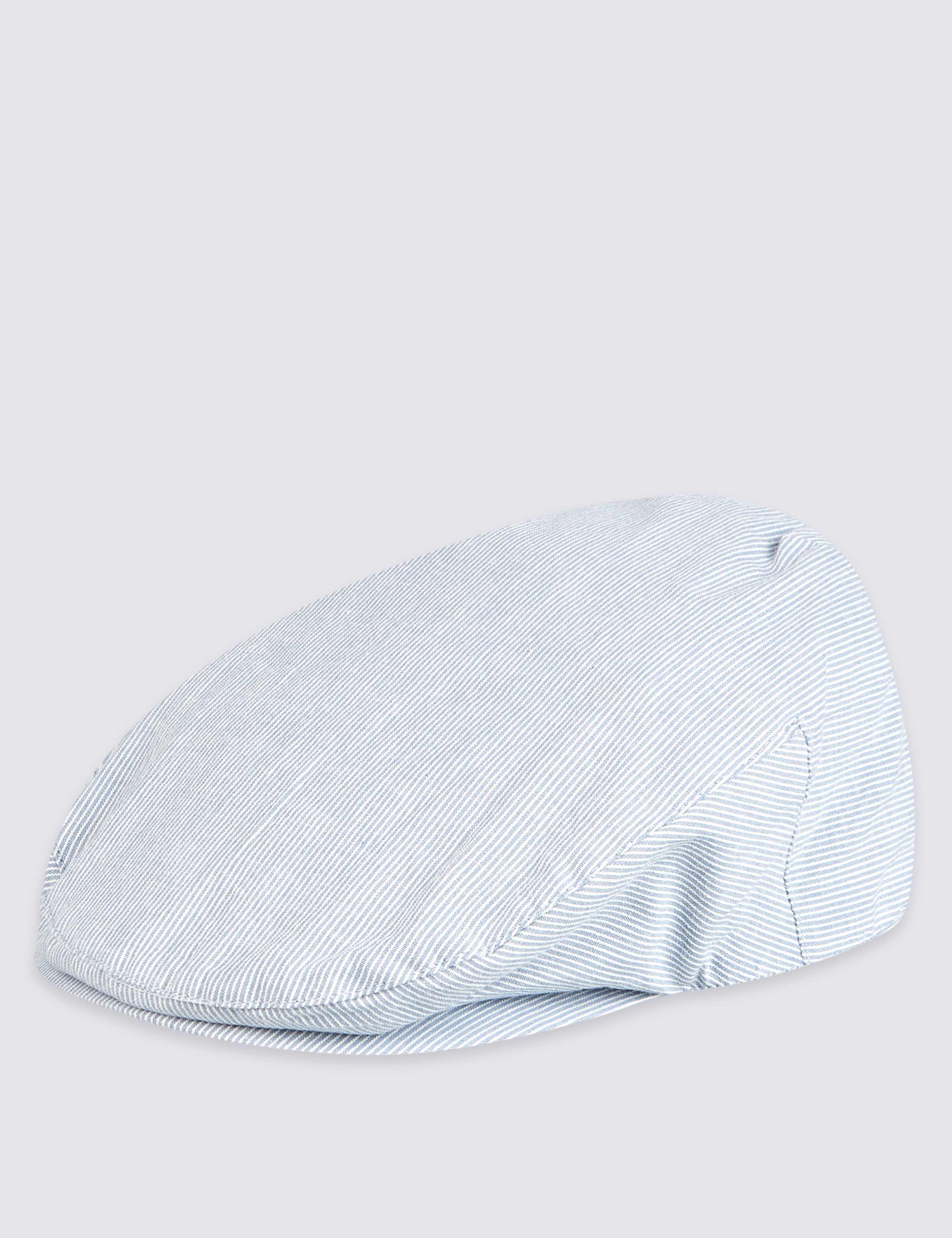 Seersucker Flat Cap 1 of 2