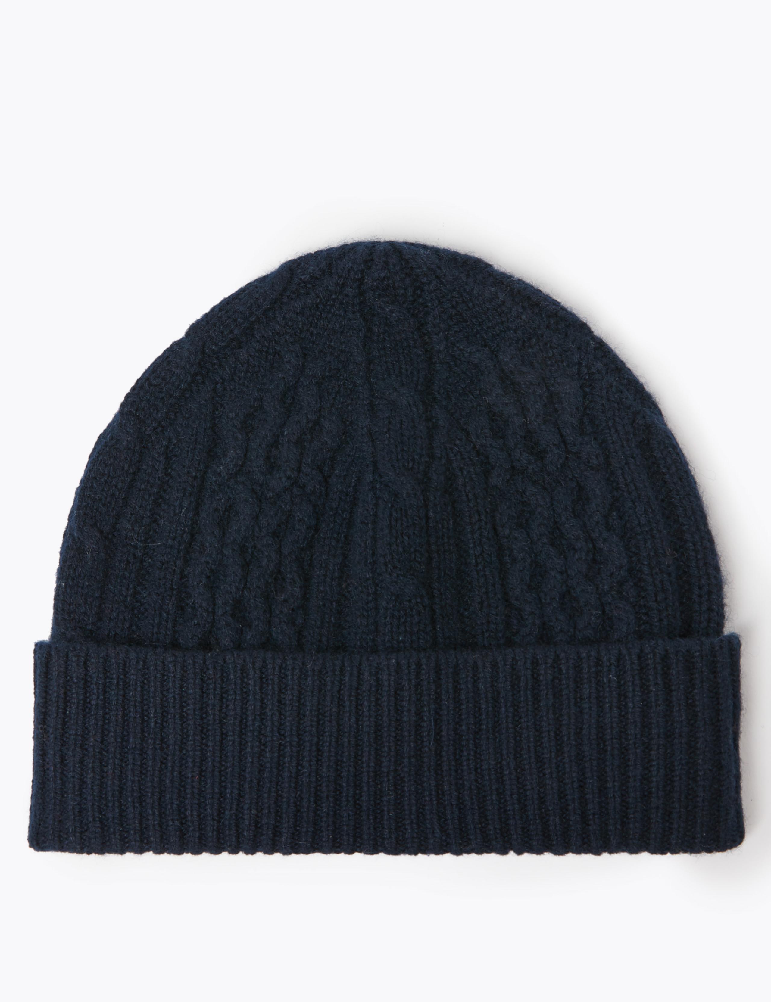 Cashmere Beanie Hat 2 of 3