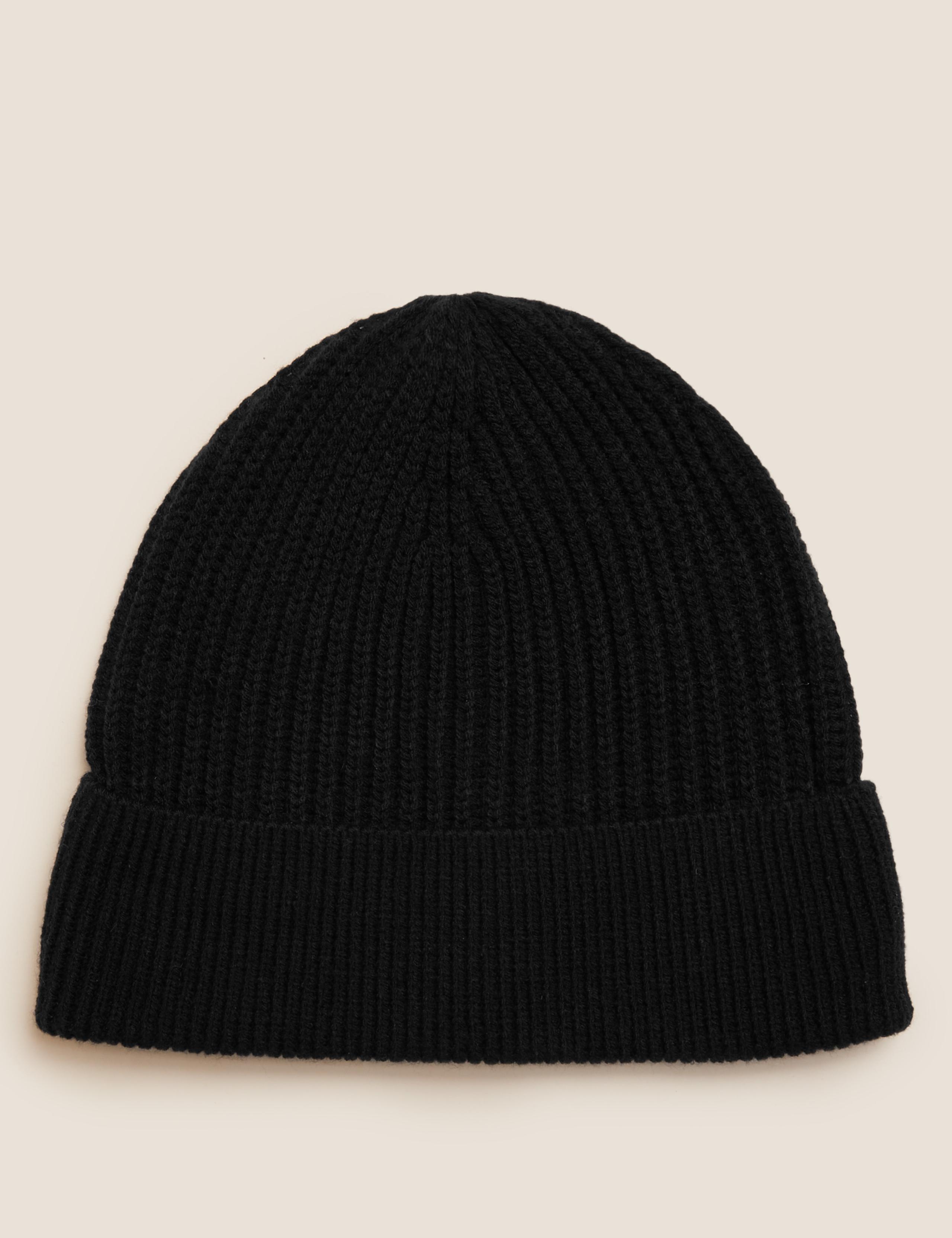 Rib Knit Beanie Hat 1 of 1