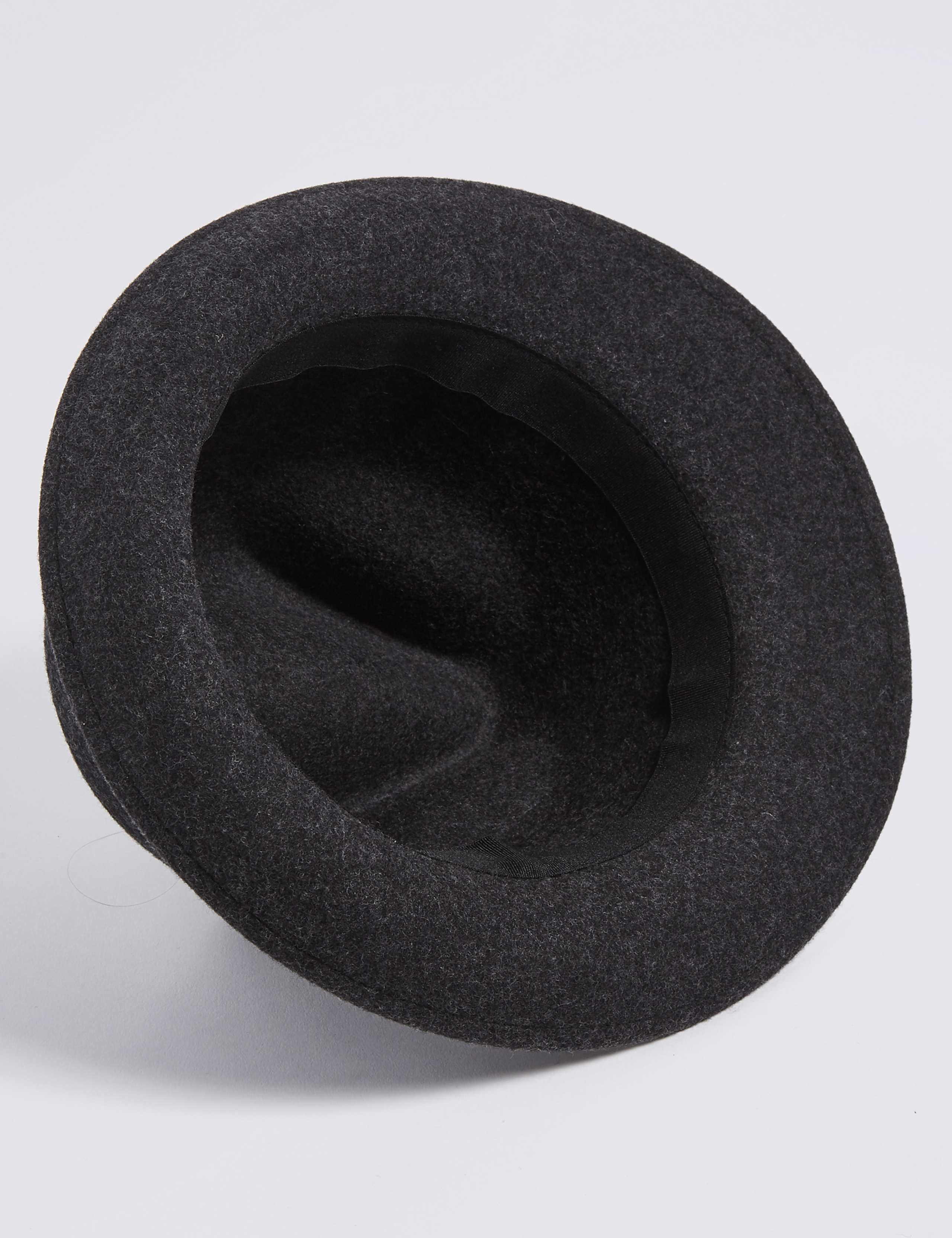 Pure Wool Felt Trilby Hat with Stormwear™ 4 of 4