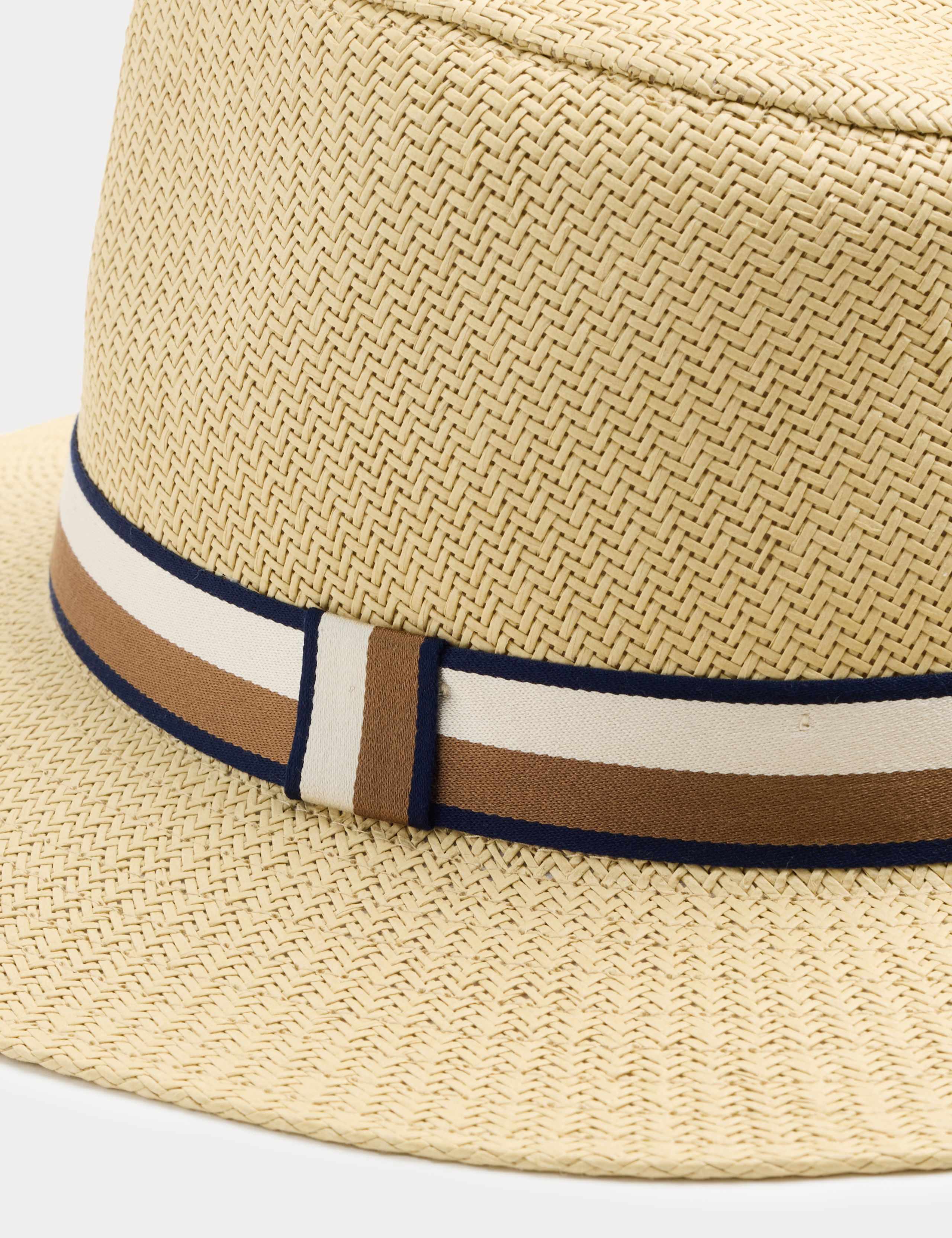 Striped Band Fedora Hat 2 of 2