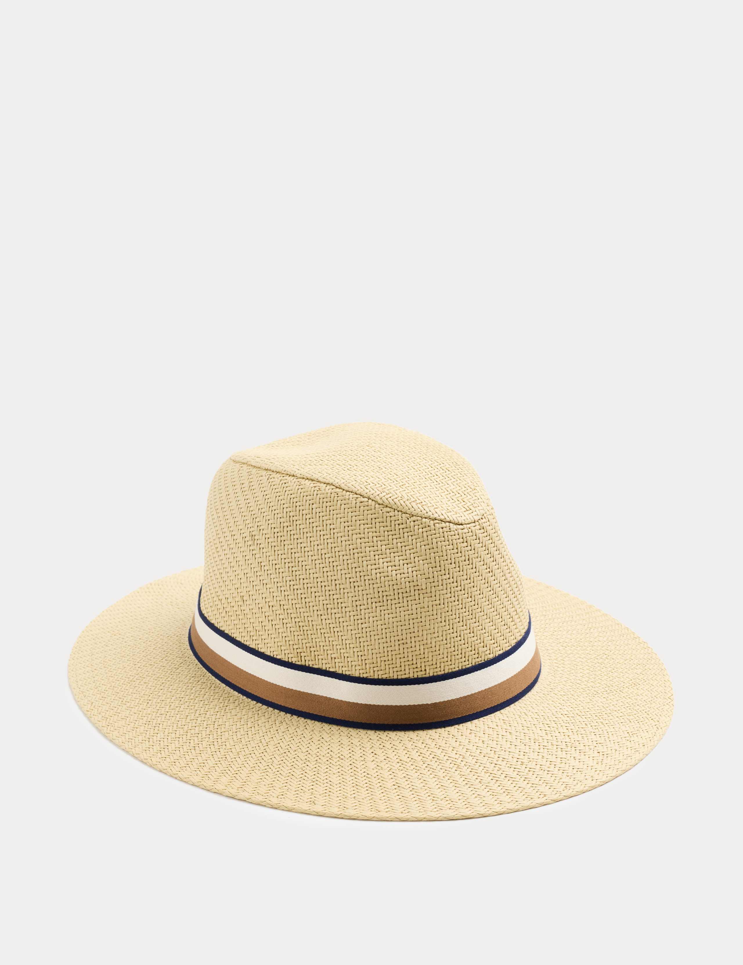 Striped Band Fedora Hat 1 of 2