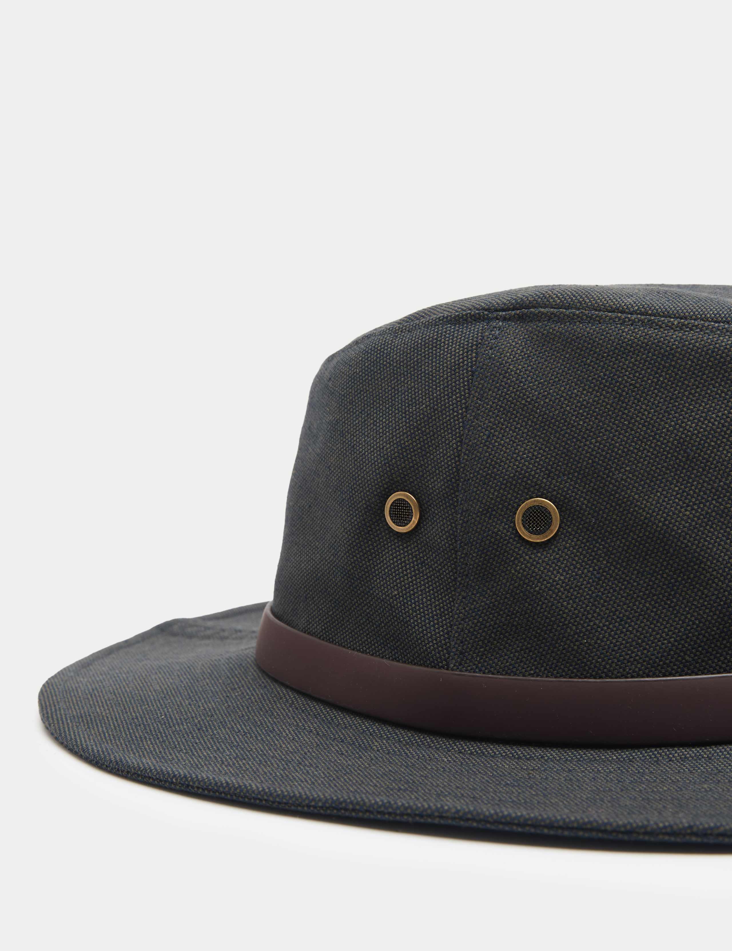 Pure Cotton Canvas Broad Brim Hat 2 of 2
