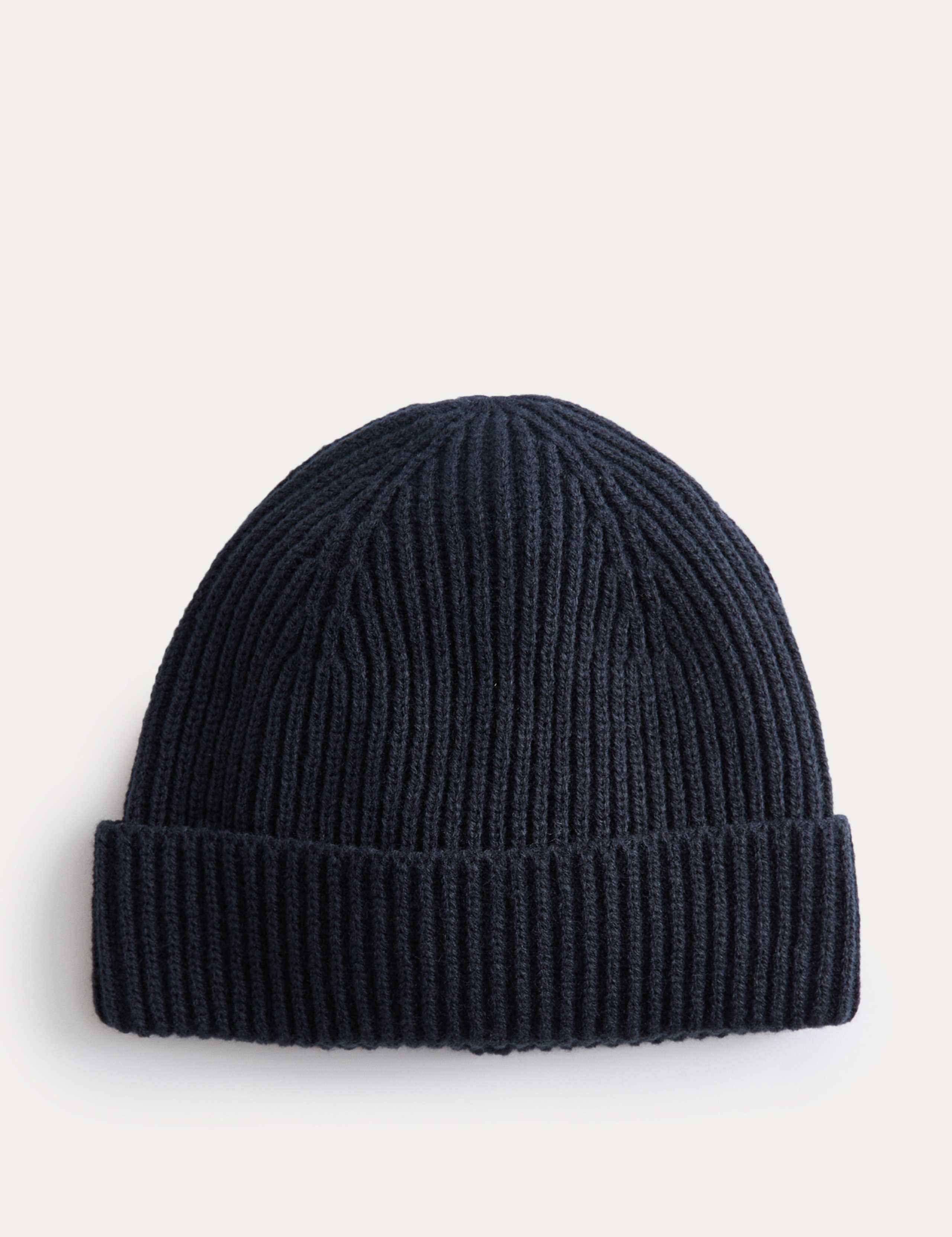 Ribbed Knitted Beanie Hat 1 of 1
