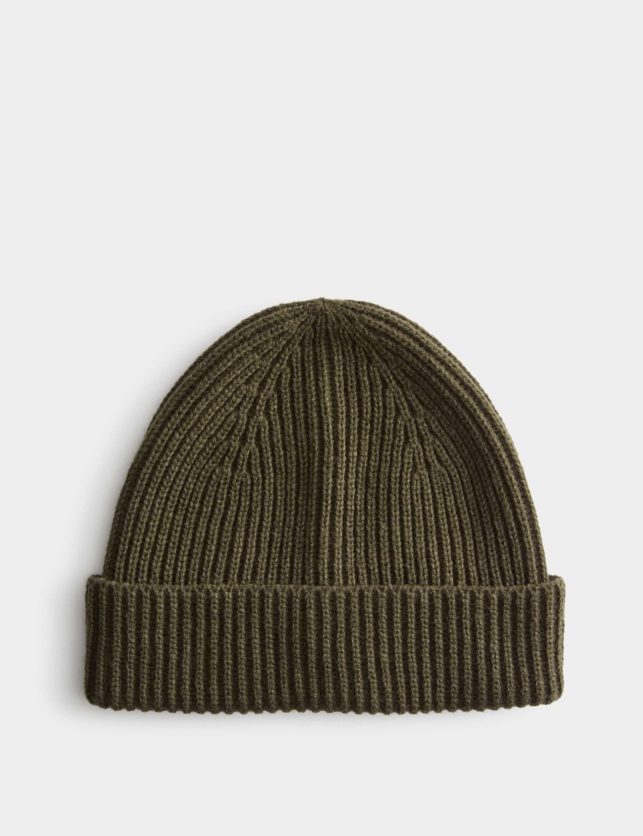Ribbed Knitted Beanie Hat 1 of 1