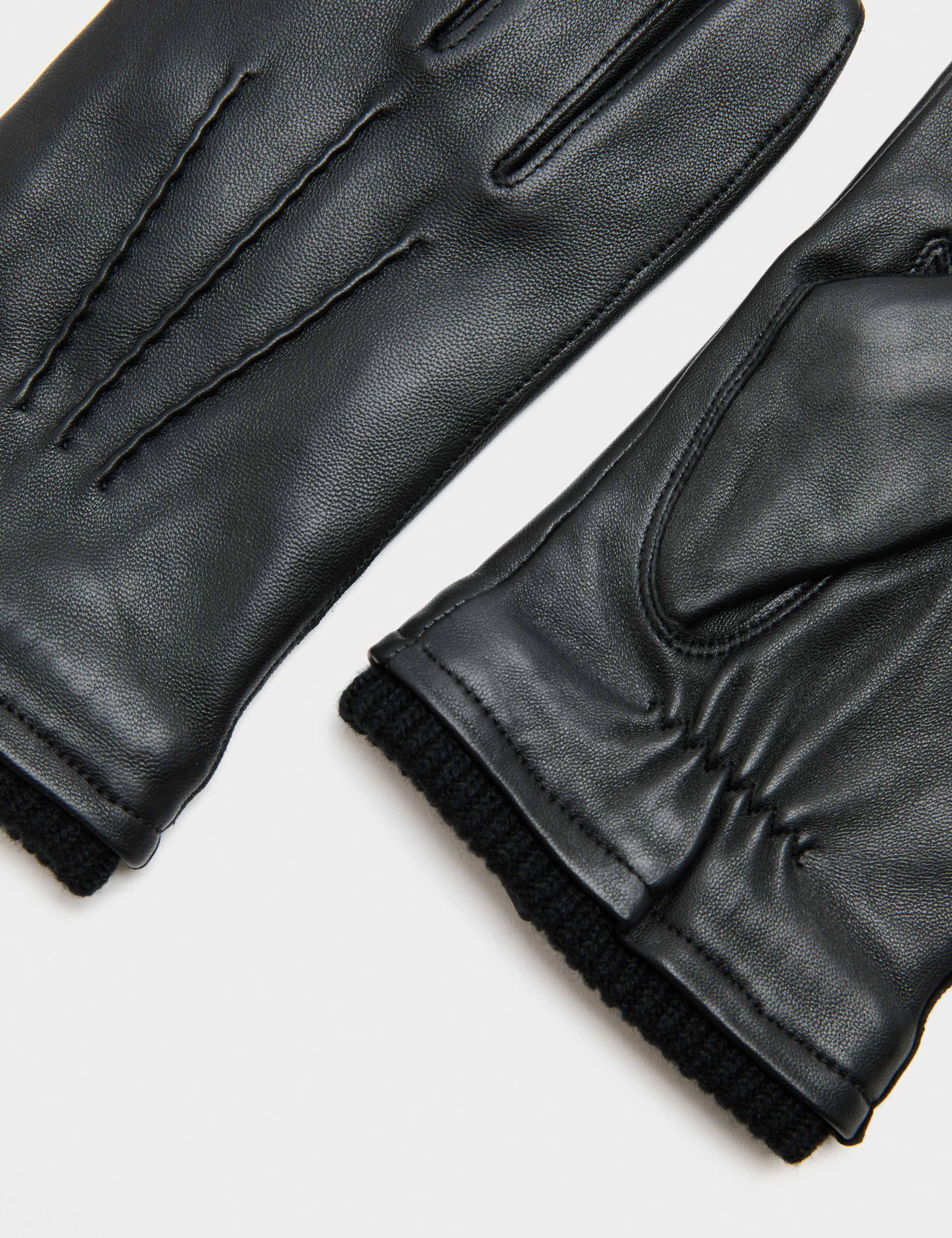 Leather Cuffed Gloves 2 of 2