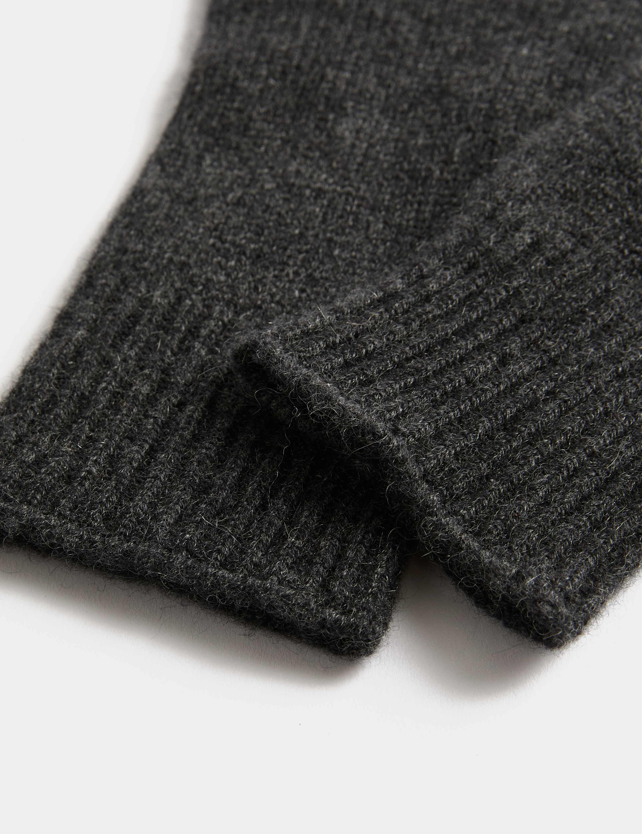 Pure Cashmere Knitted Gloves 2 of 2
