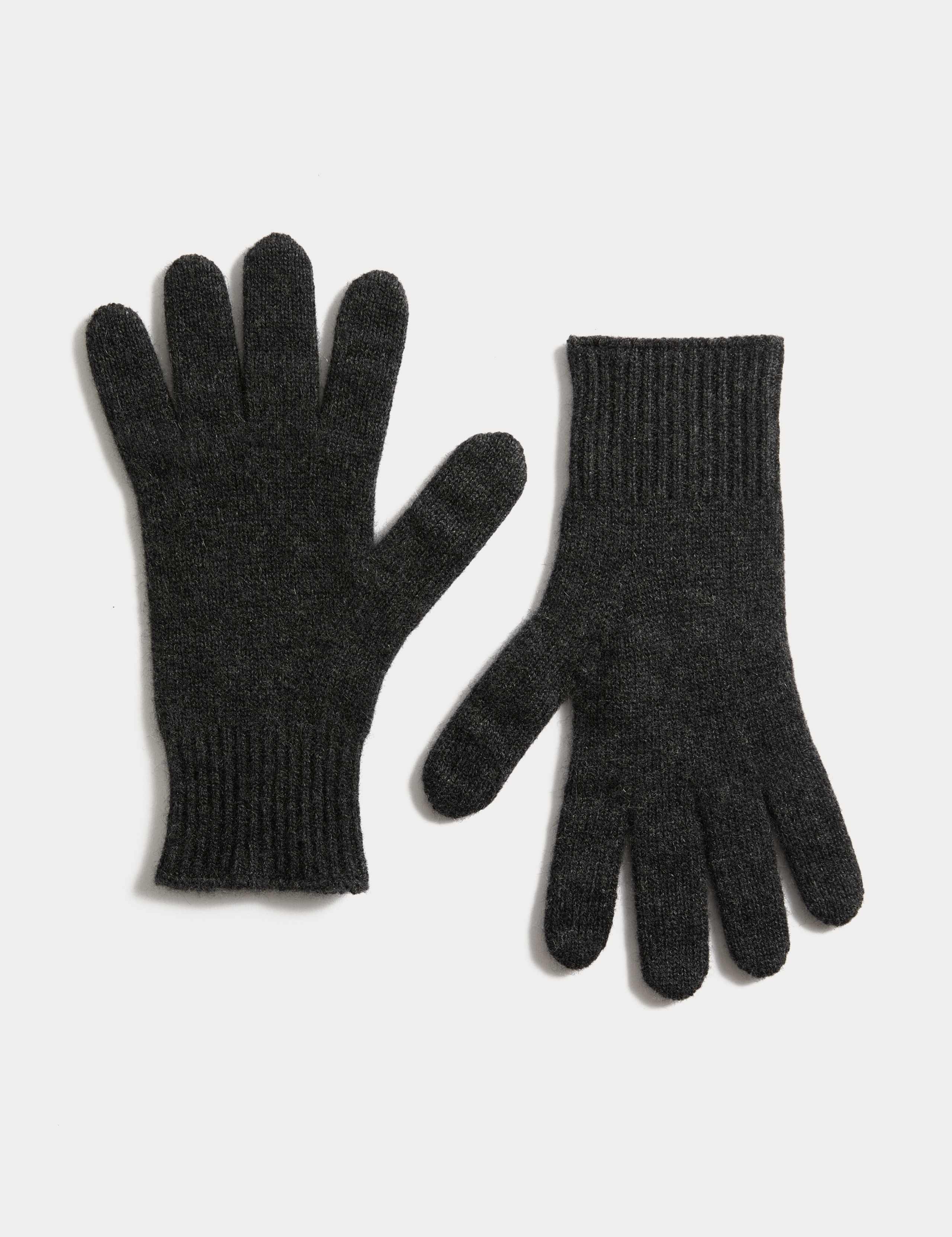Pure Cashmere Knitted Gloves 1 of 2