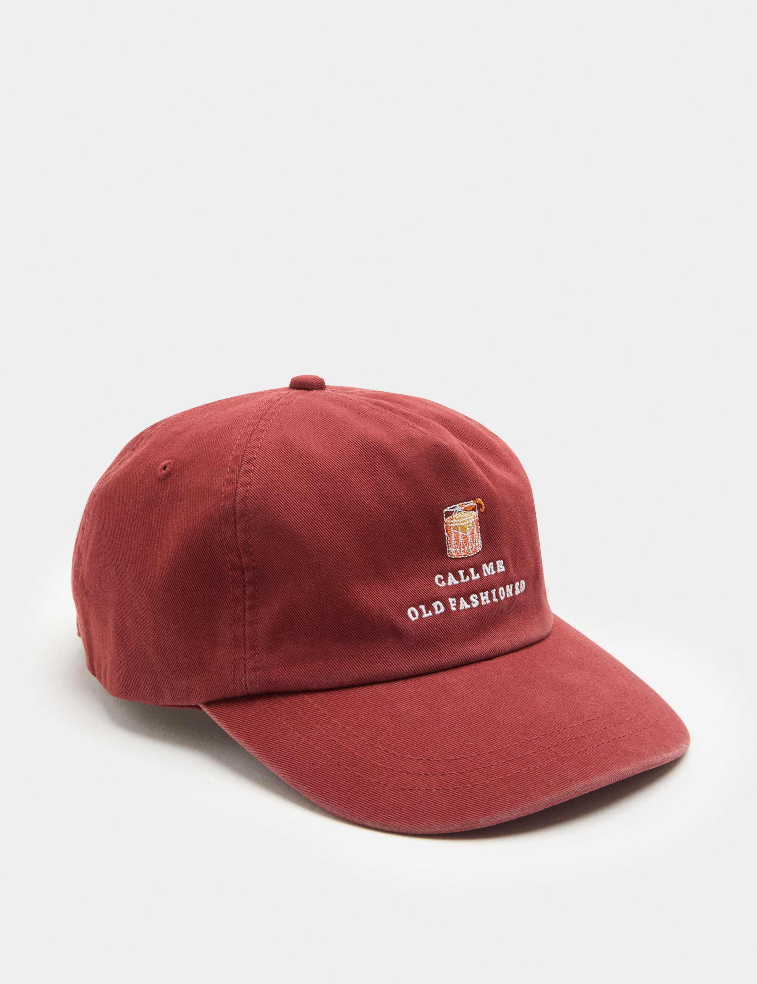 Pure Cotton Embroidered Baseball Cap 1 of 2