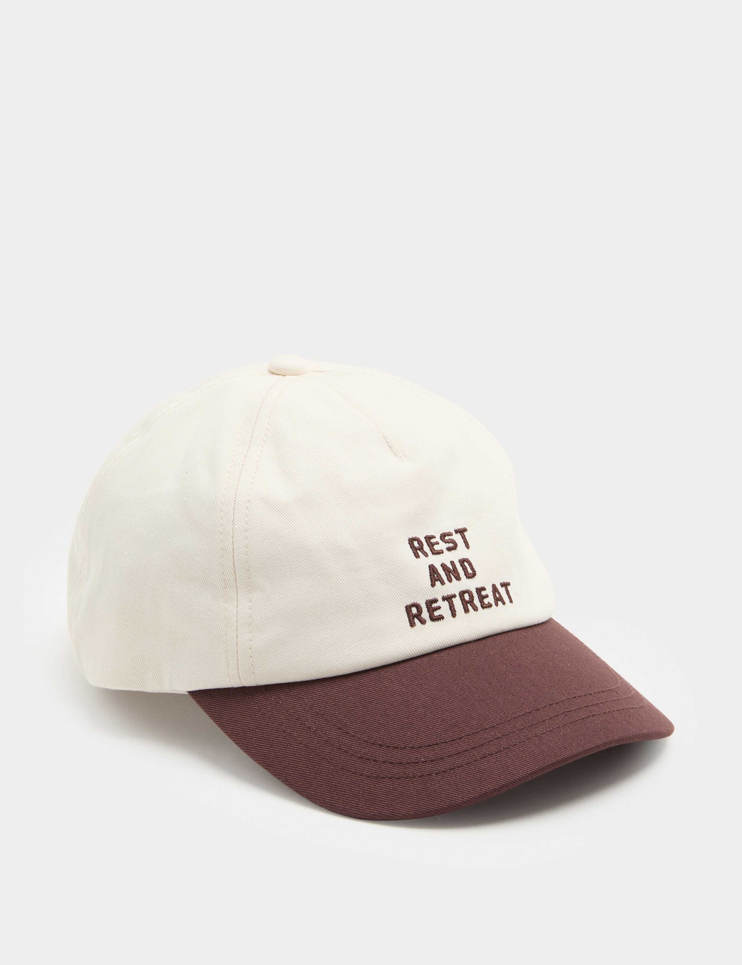 Pure Cotton Embroidered Baseball Cap 1 of 2