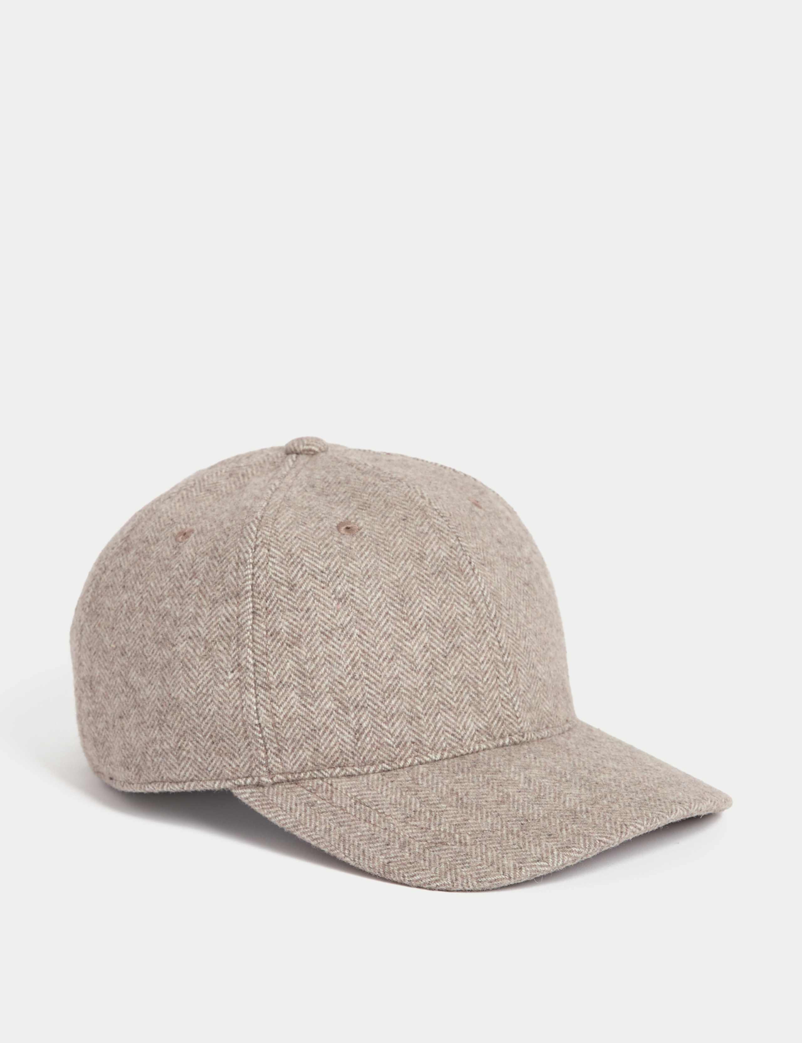 Herringbone Baseball Cap with Wool 1 of 1