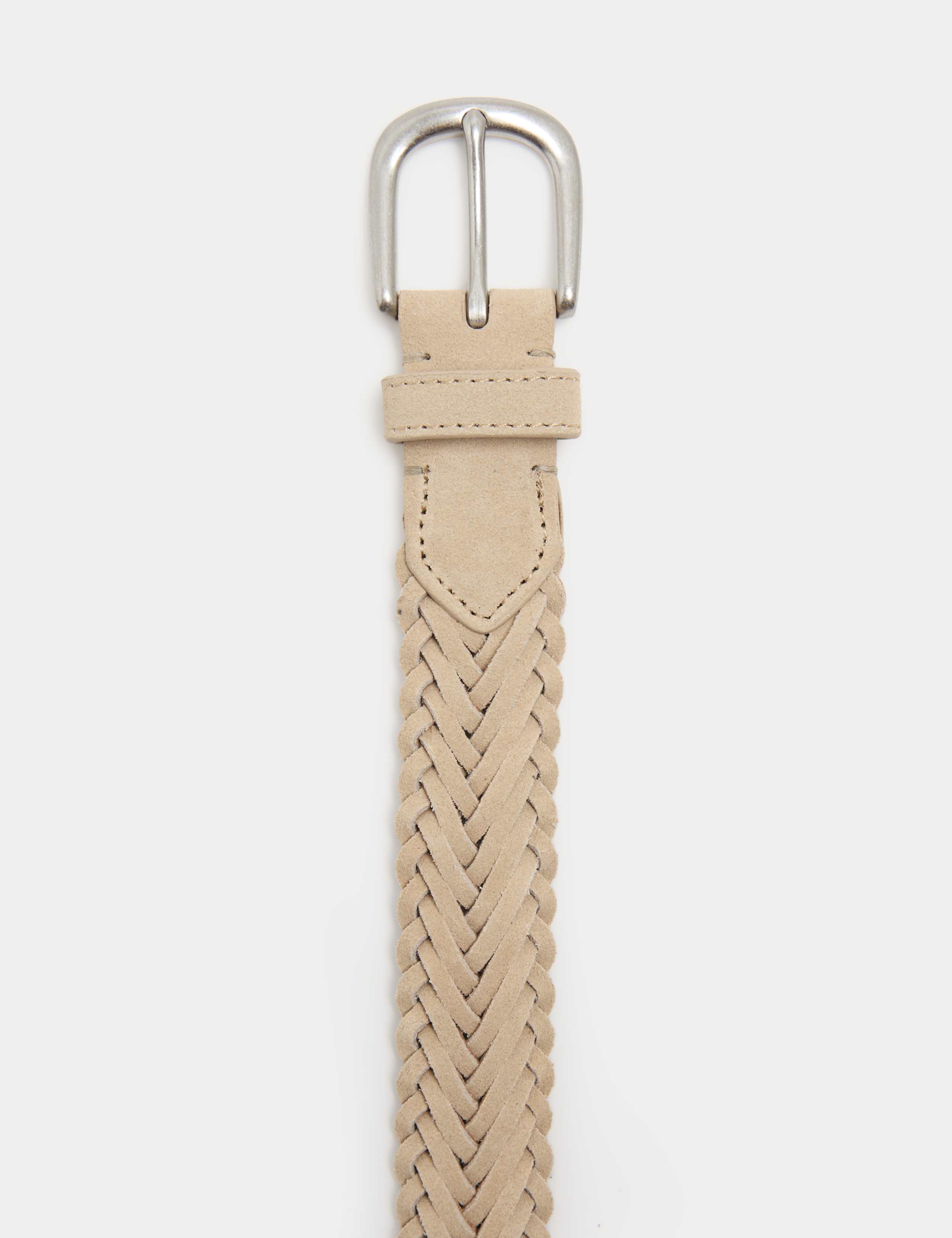 Slim Suede Plaited Belt 2 of 2