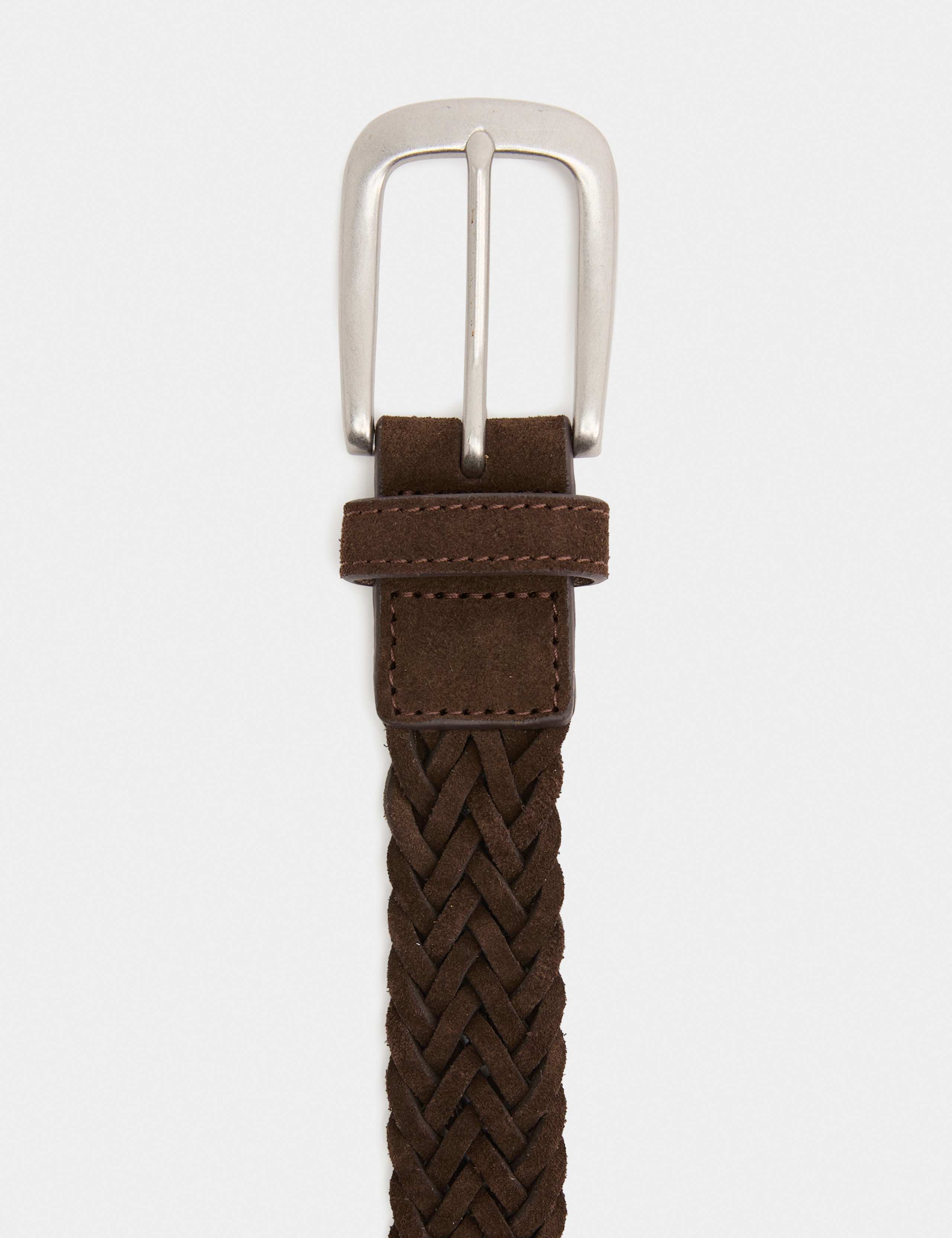 Suede Slim Plaited Belt 2 of 2
