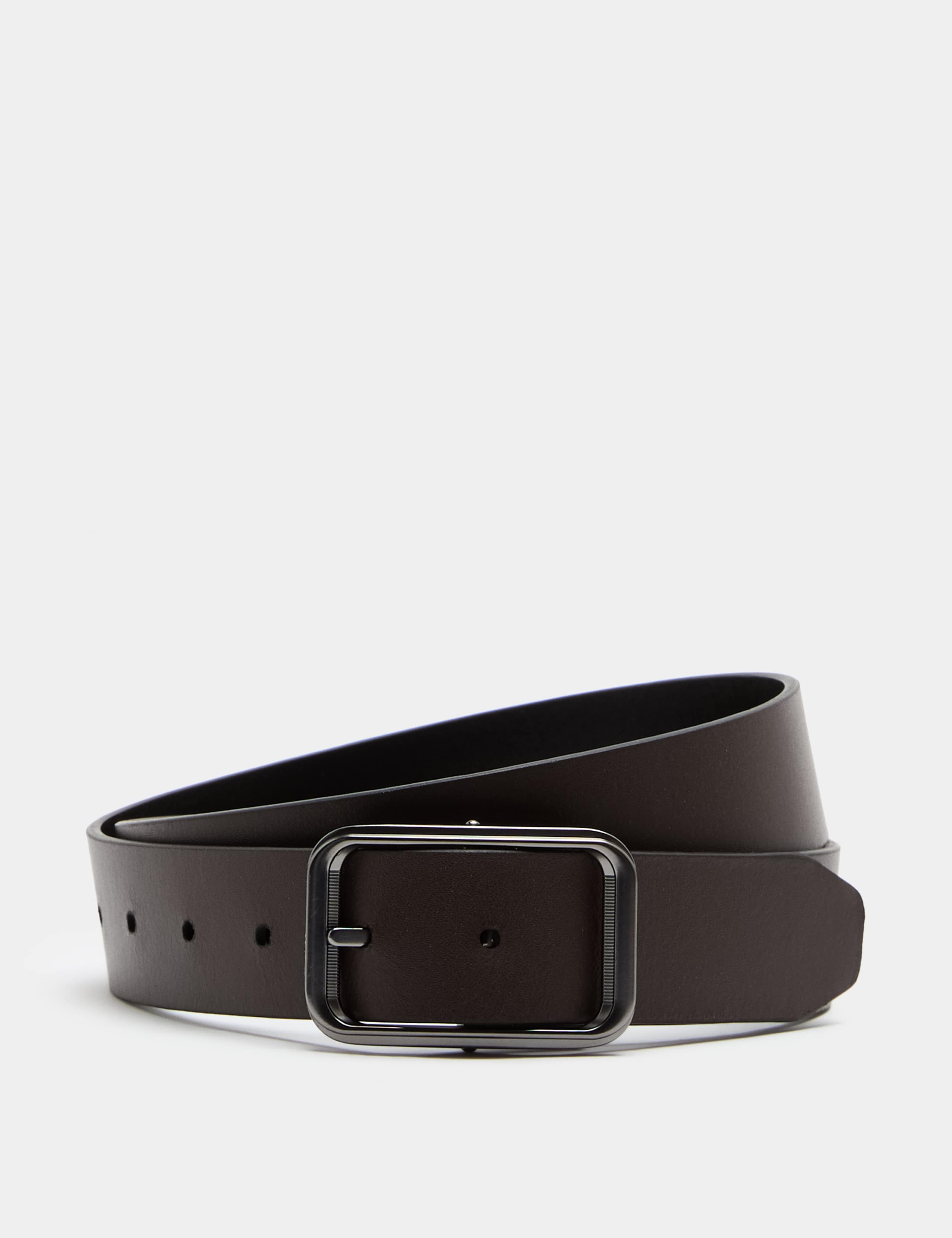 Leather Reversible Buckle Belt 2 of 3