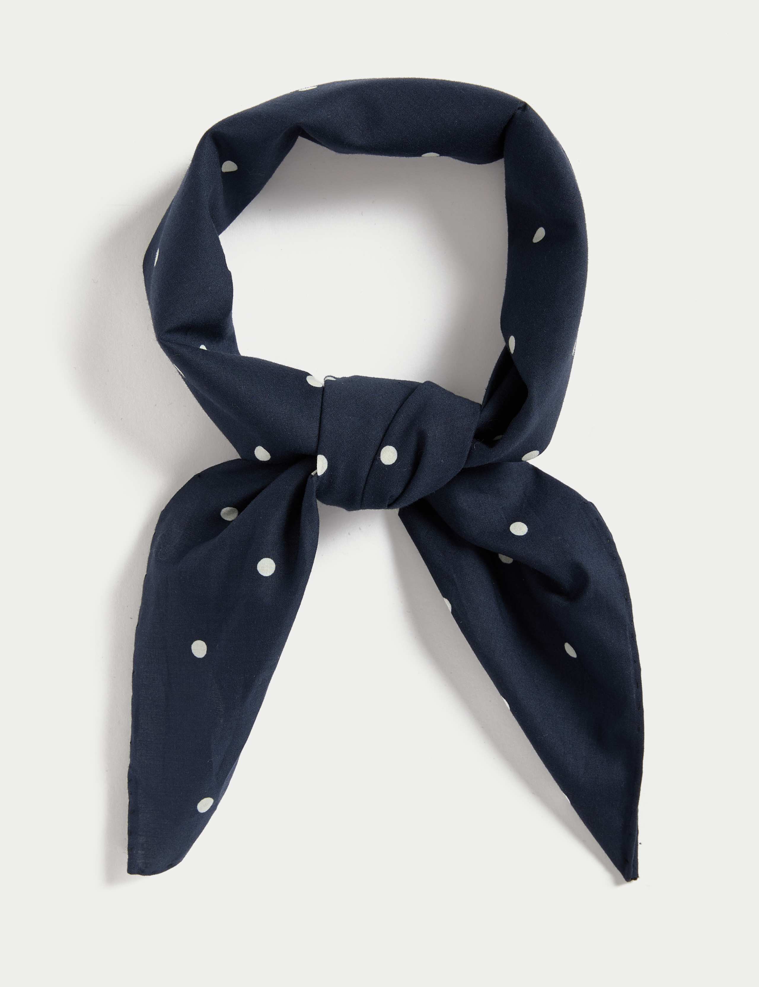 Pure Cotton Polka Dot Print Scarf 2 of 4