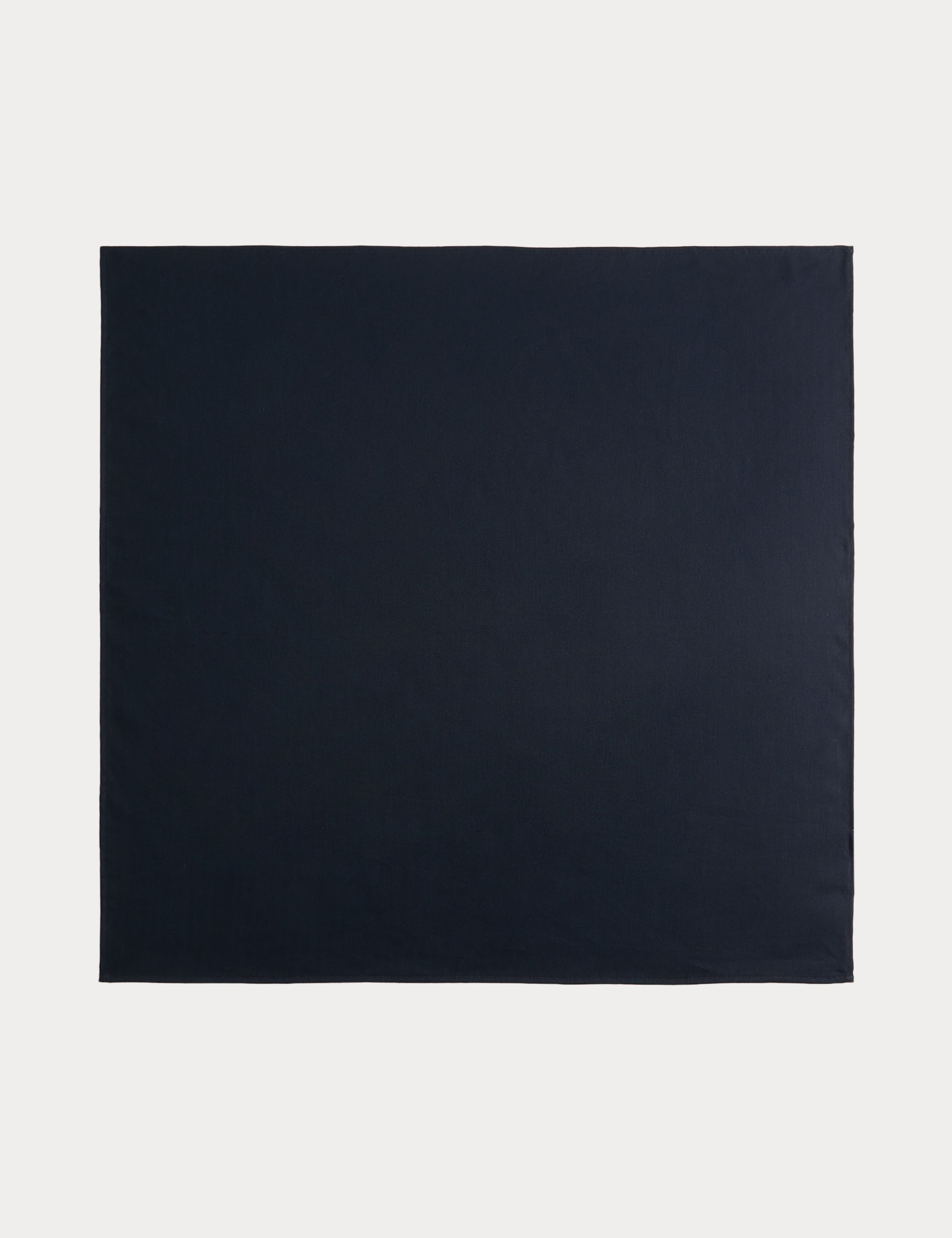 Linen Blend Herringbone Bandana Scarf 2 of 3