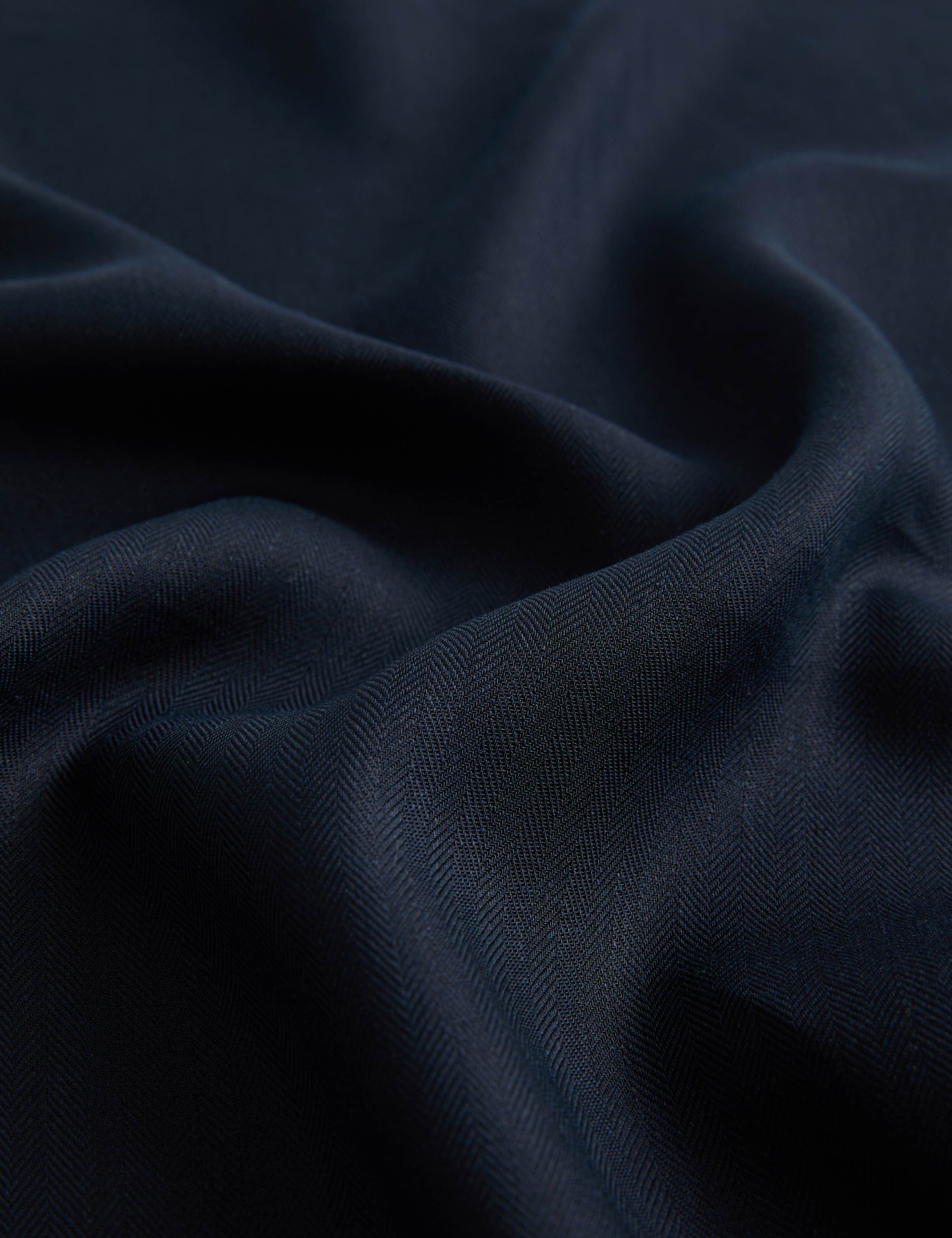 Linen Blend Herringbone Bandana Scarf 3 of 3