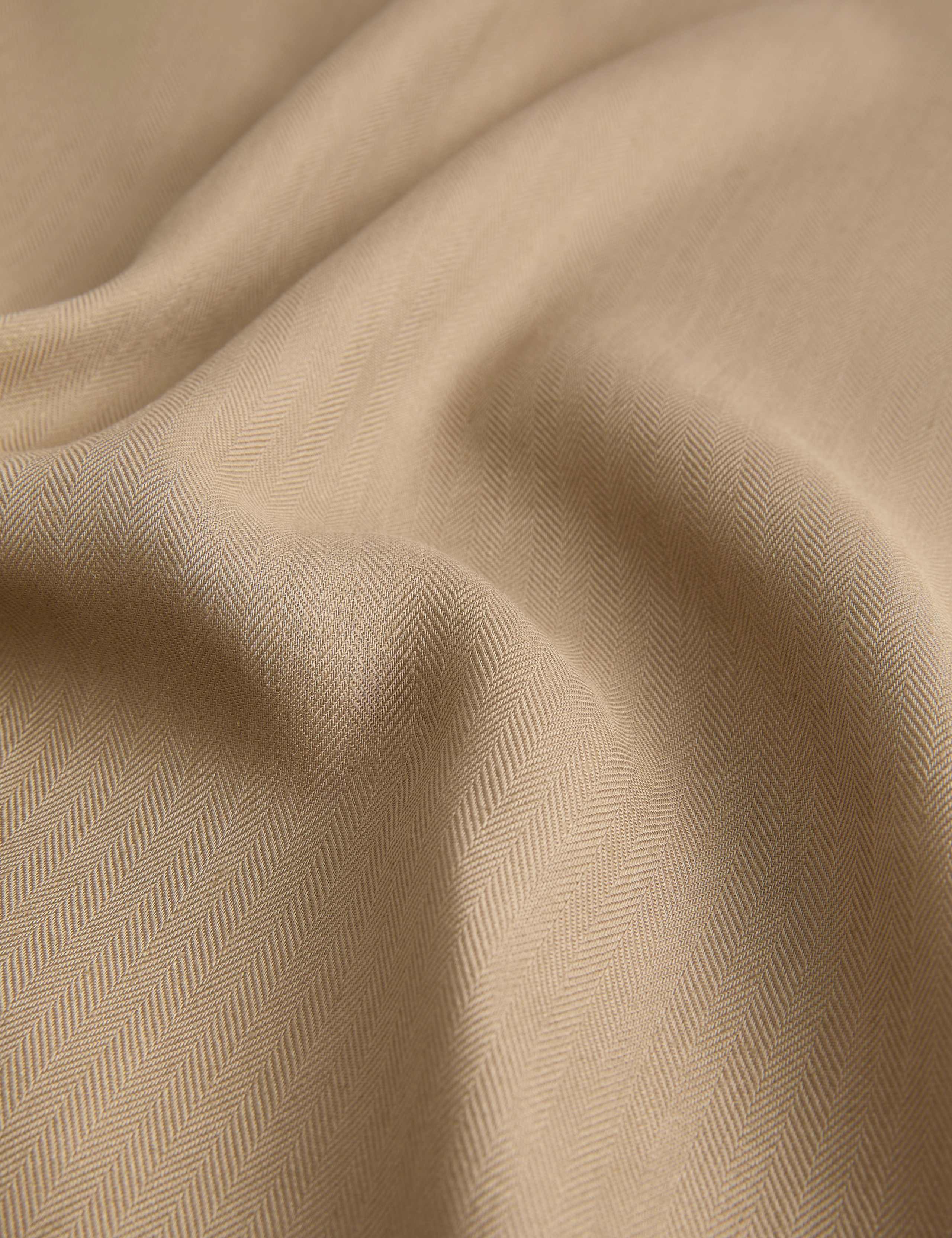 Linen Blend Herringbone Bandana Scarf 3 of 3