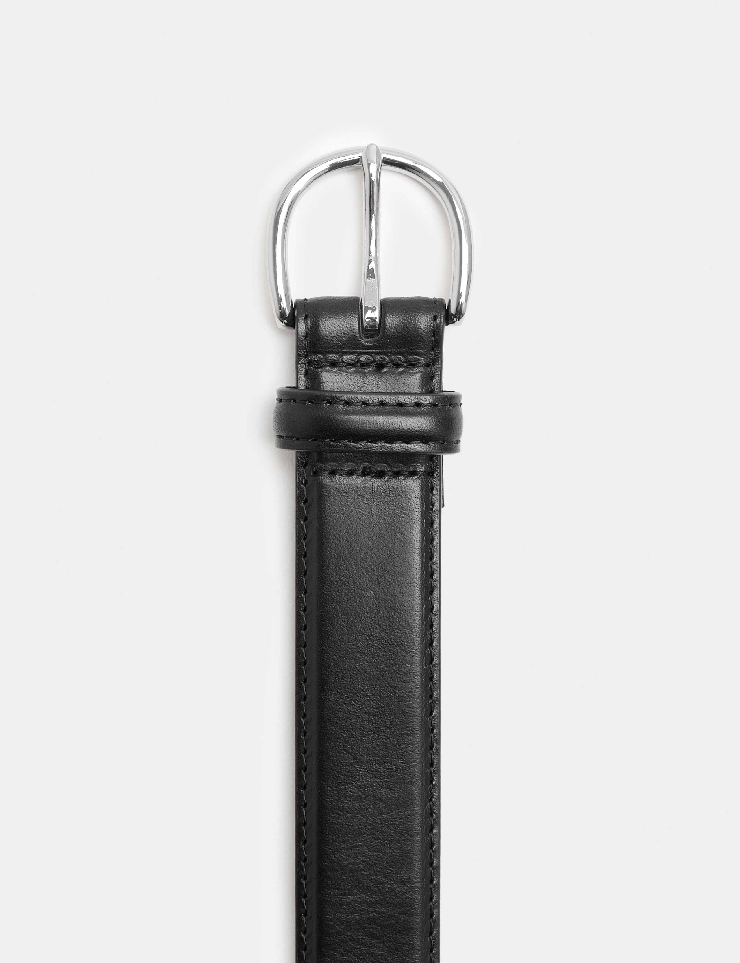 Textured Leather Buckle Belt 2 of 2