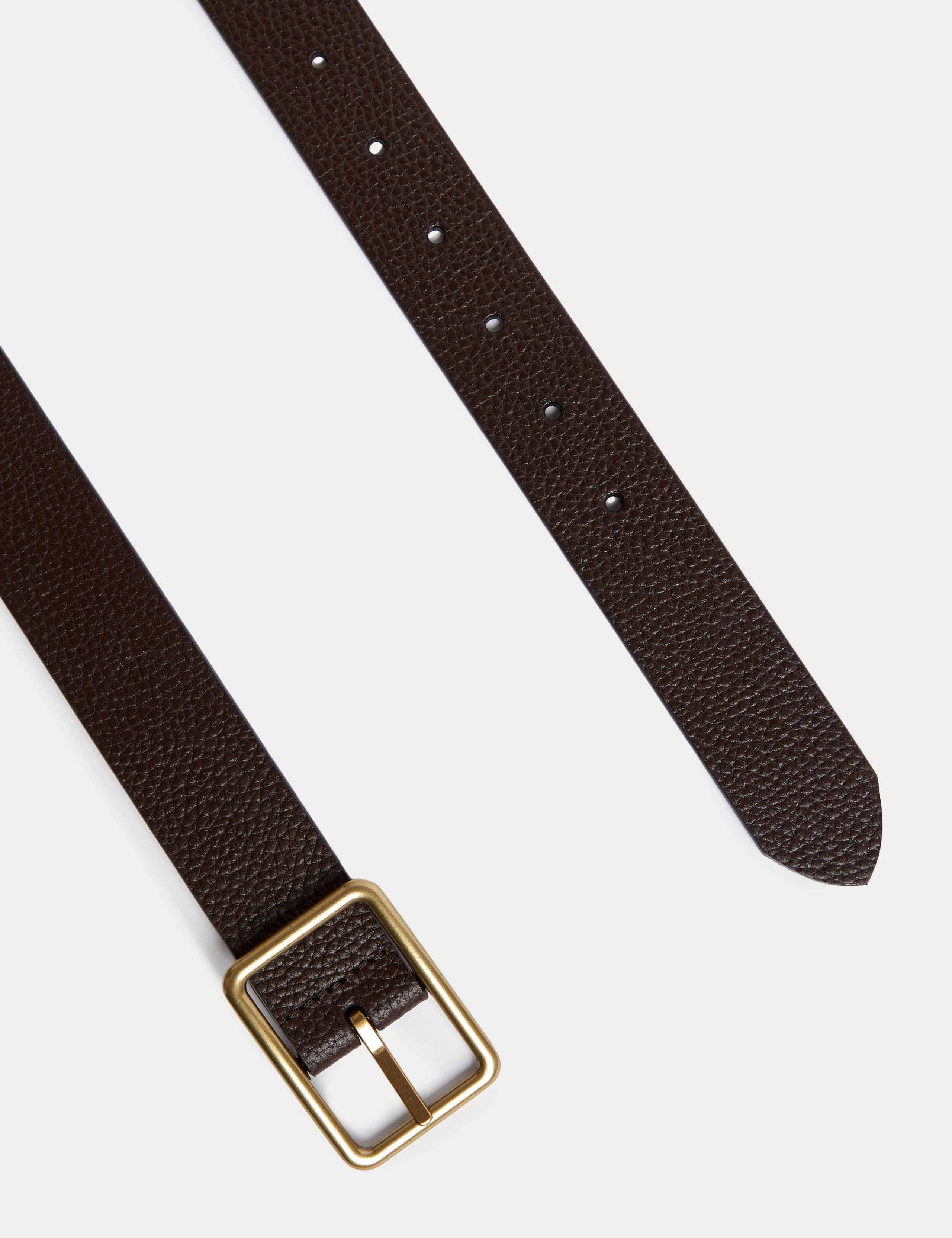 Leather Textured Casual Belt 2 of 2
