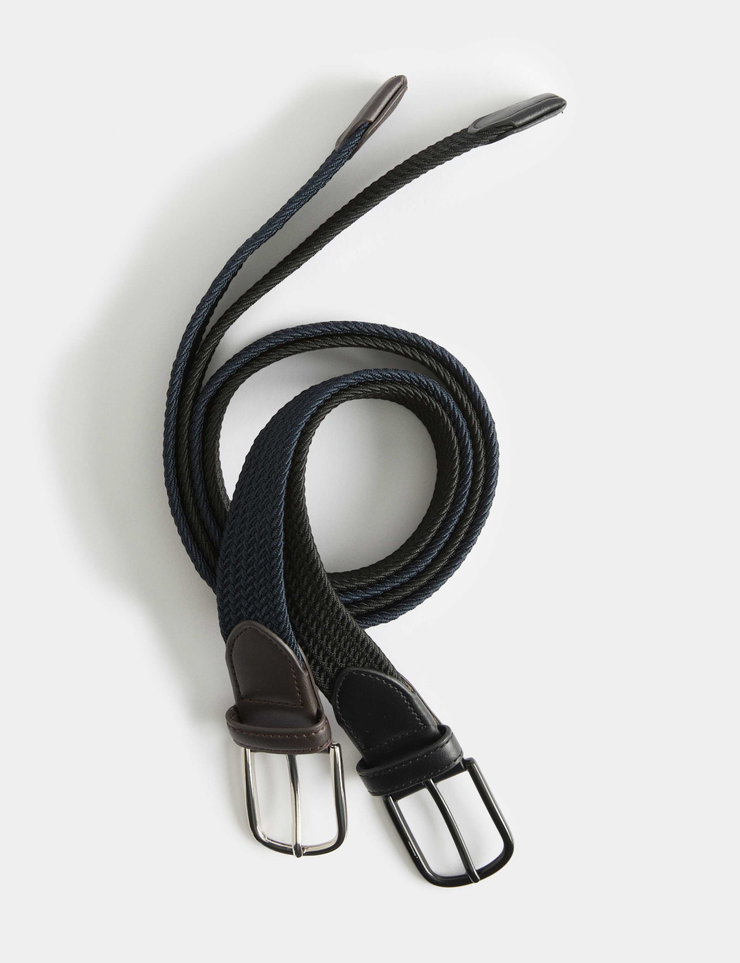 2 Pack Stretch Woven Active Waist Belts 2 of 3