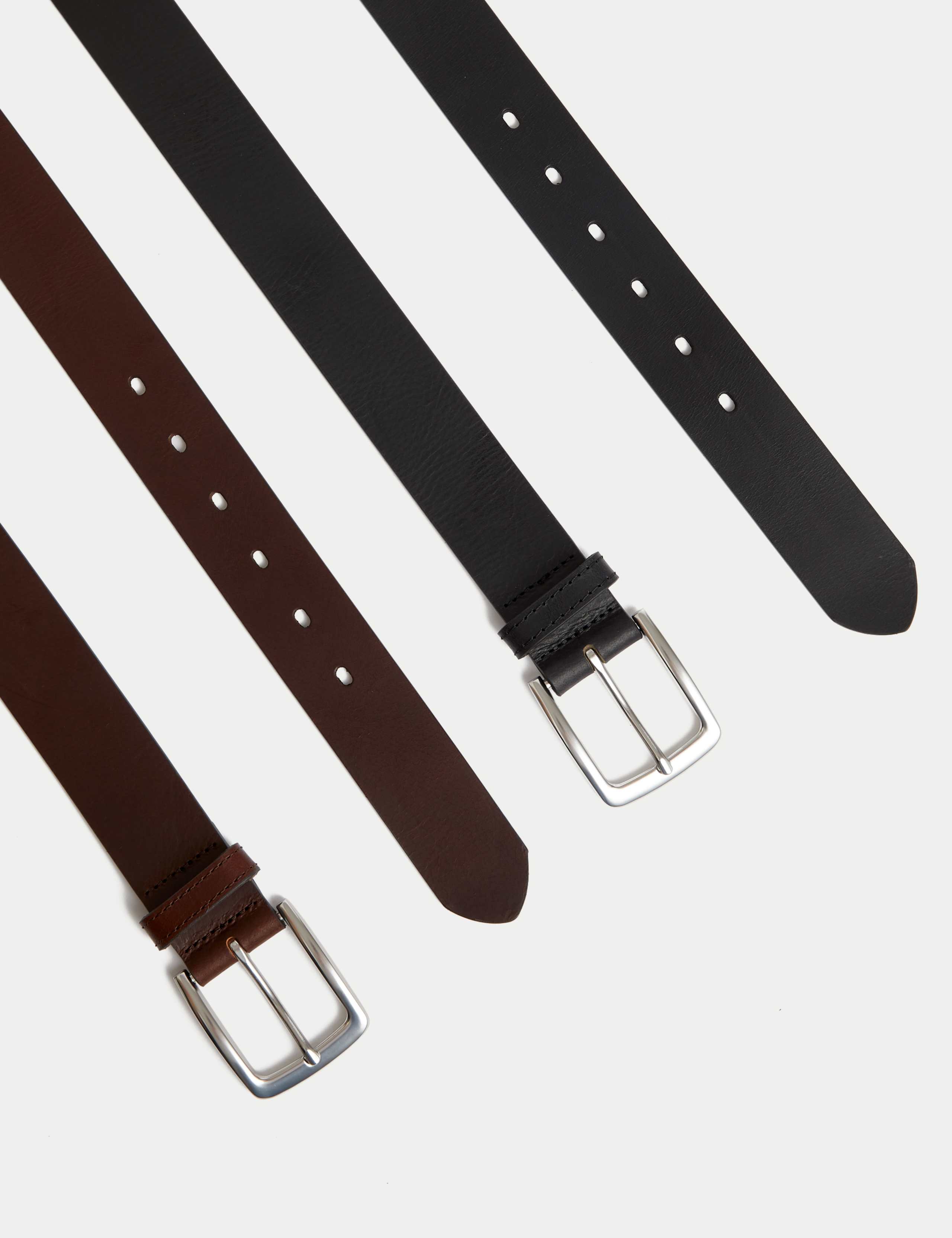 2 Pack Leather Belts 2 of 2
