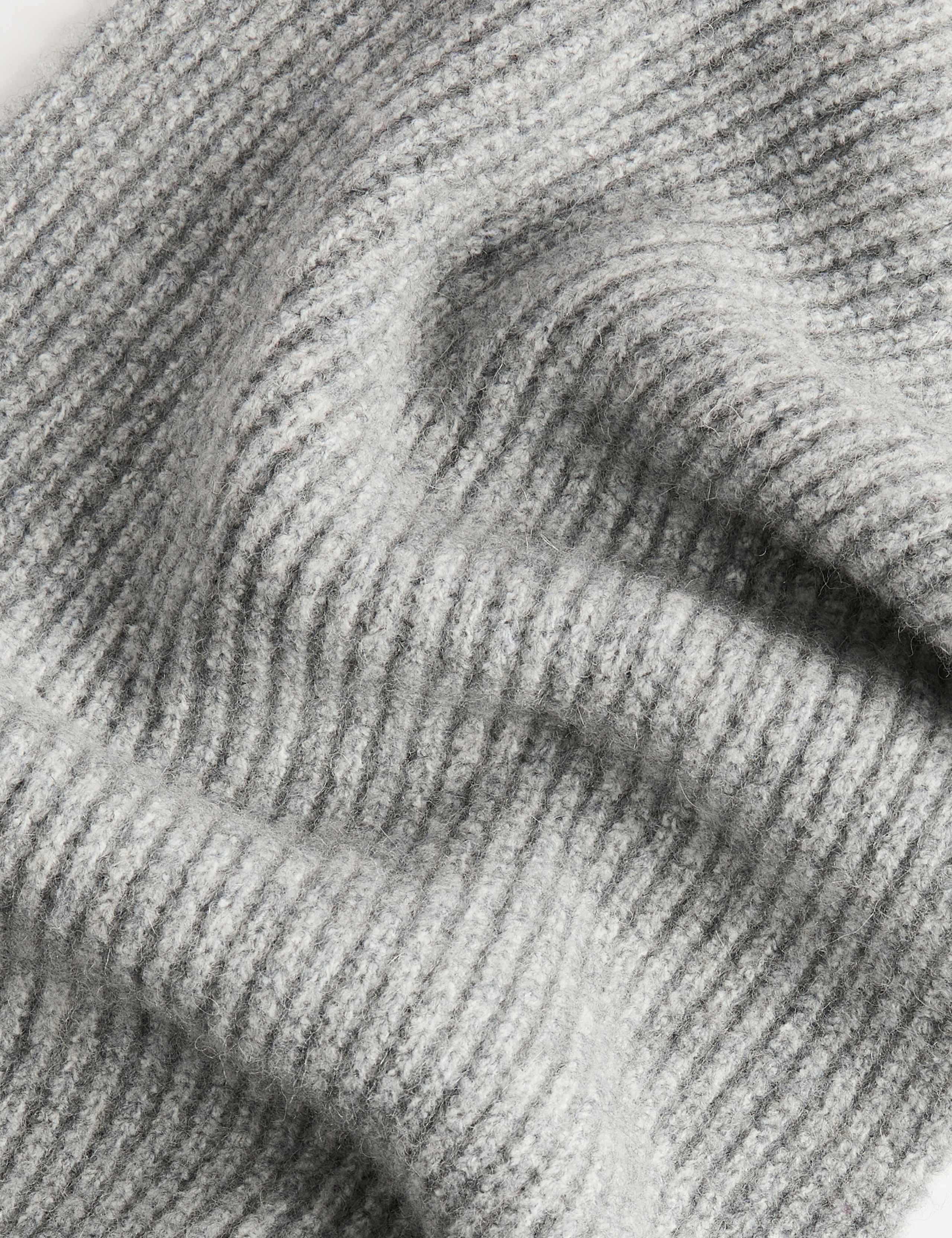 Ribbed Scarf With Wool 2 of 2