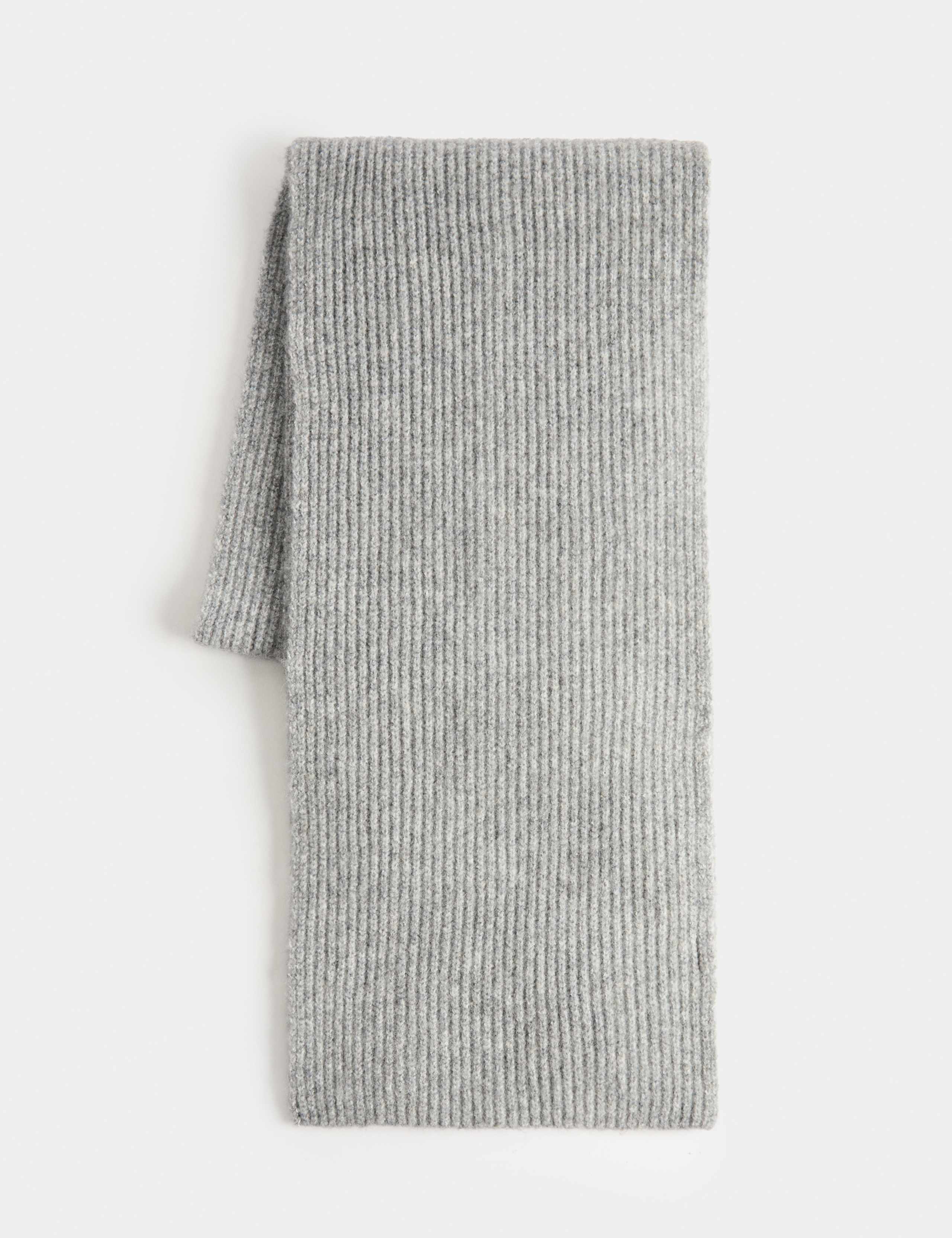 Ribbed Scarf With Wool 1 of 2