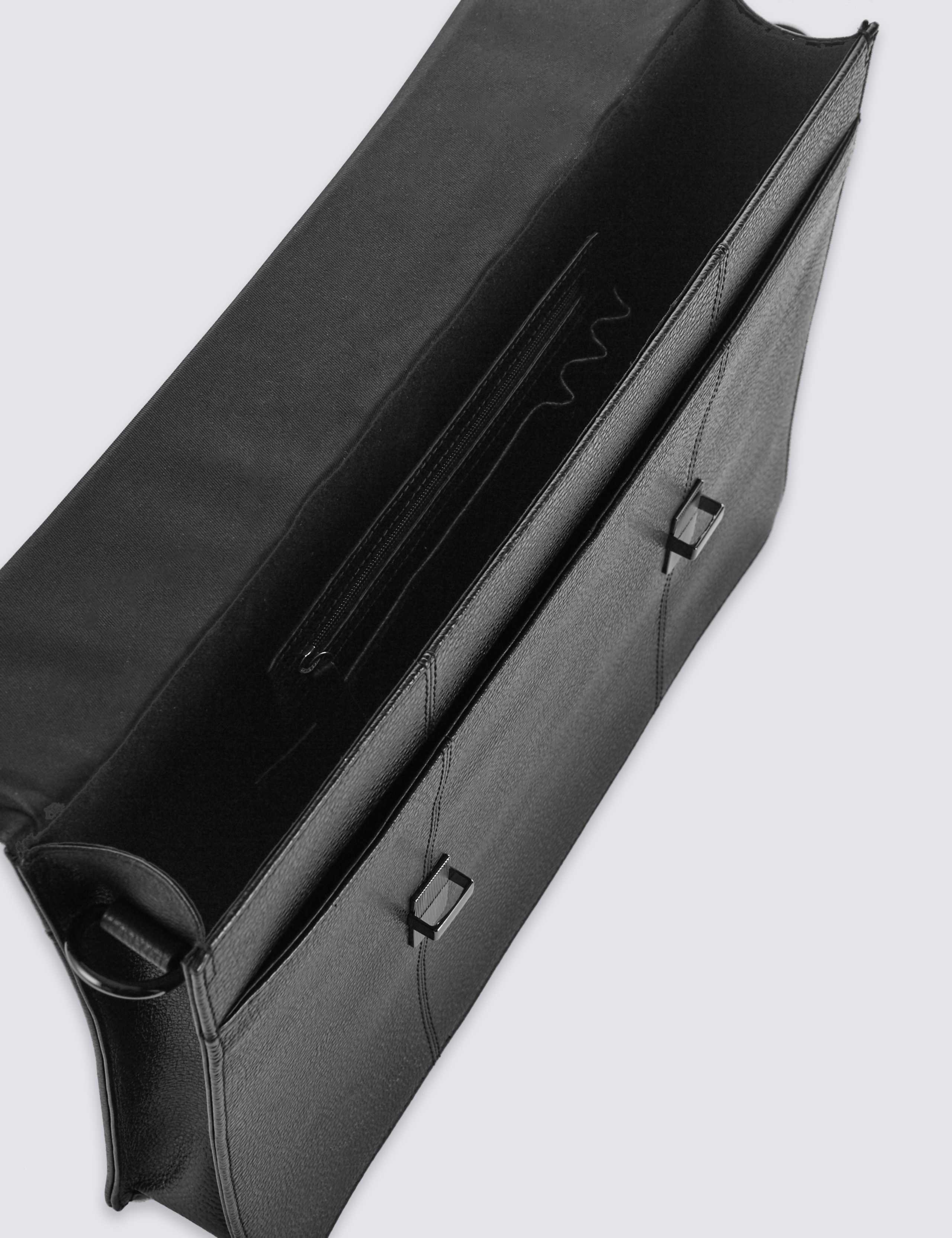 Pebble Grain Leather Briefcase 4 of 5