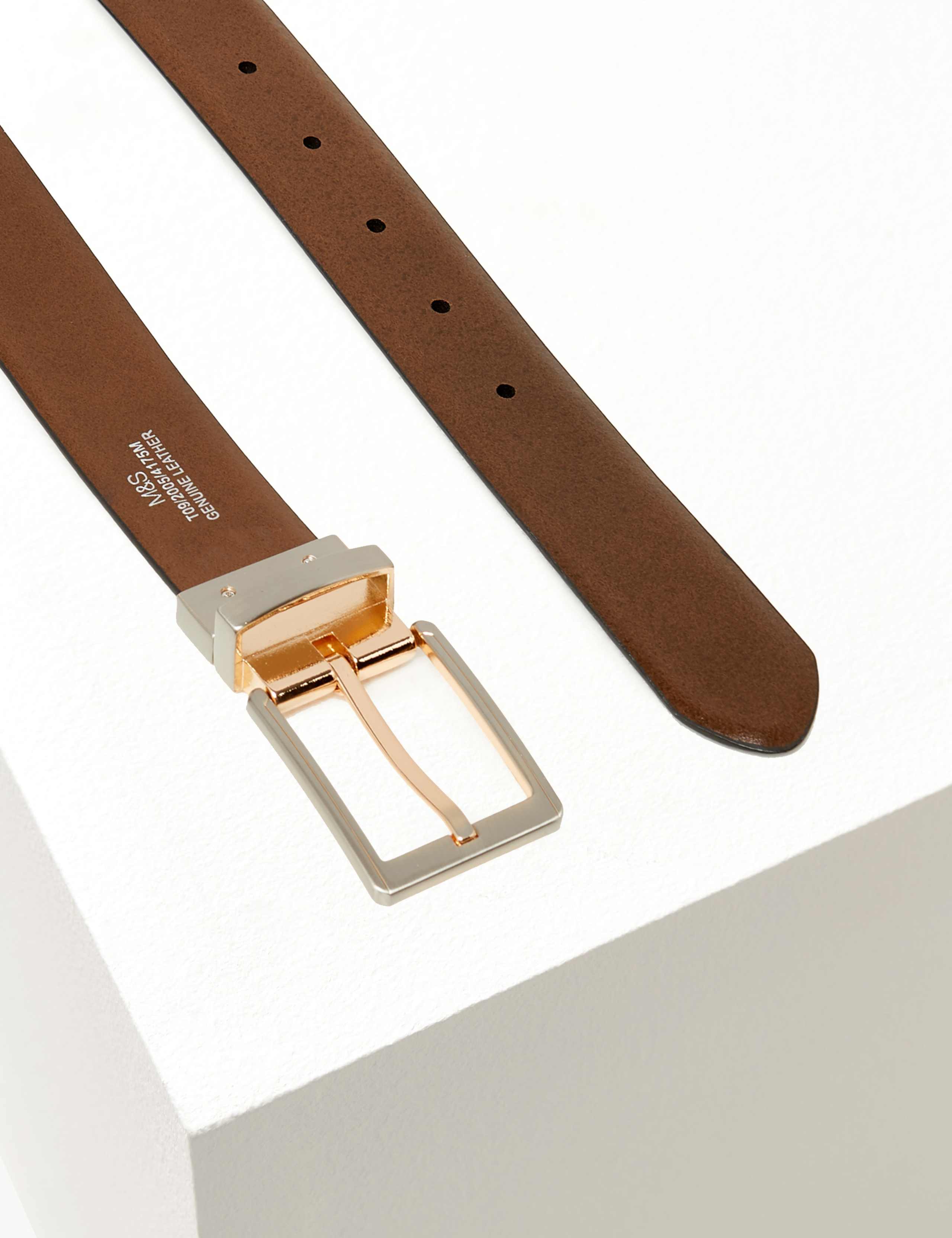 Leather Textured Reversible Belt 5 of 6