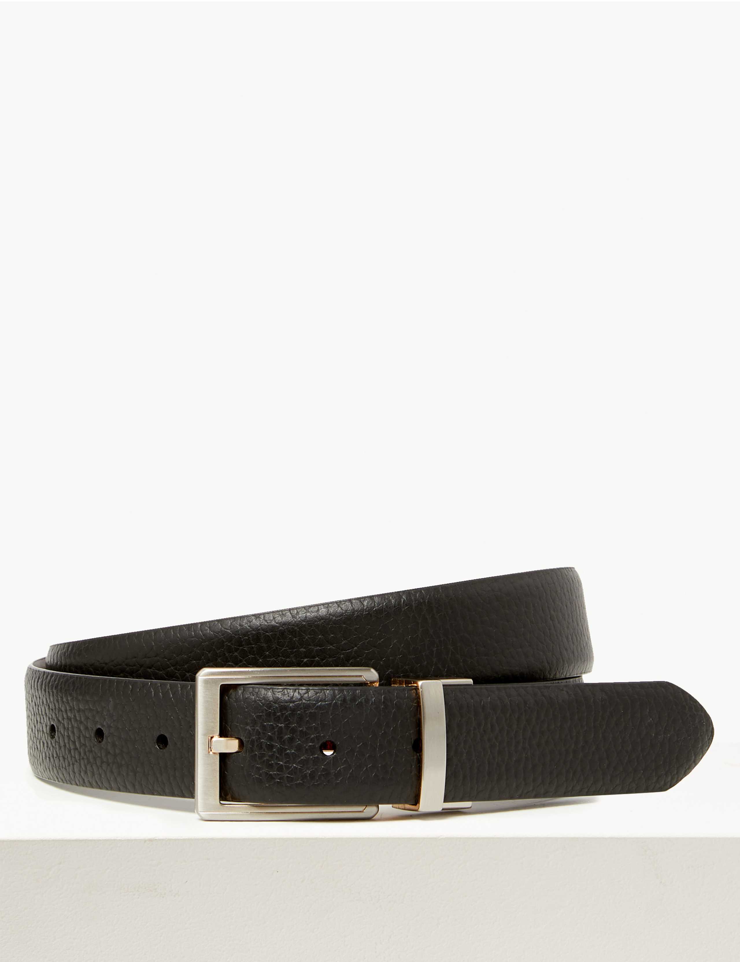 Leather Textured Reversible Belt 2 of 6