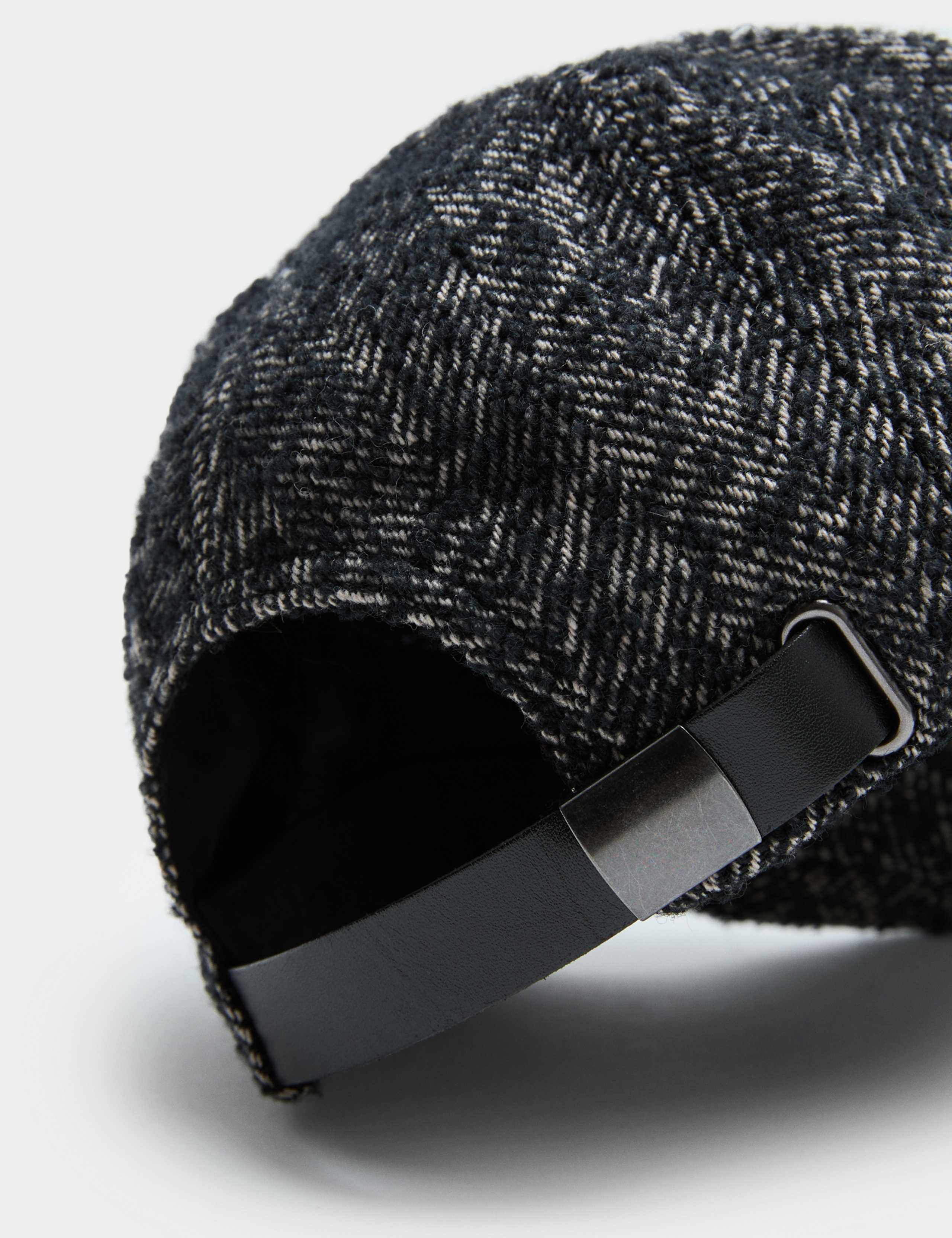 Wool Rich Herringbone Baseball Cap 3 of 3
