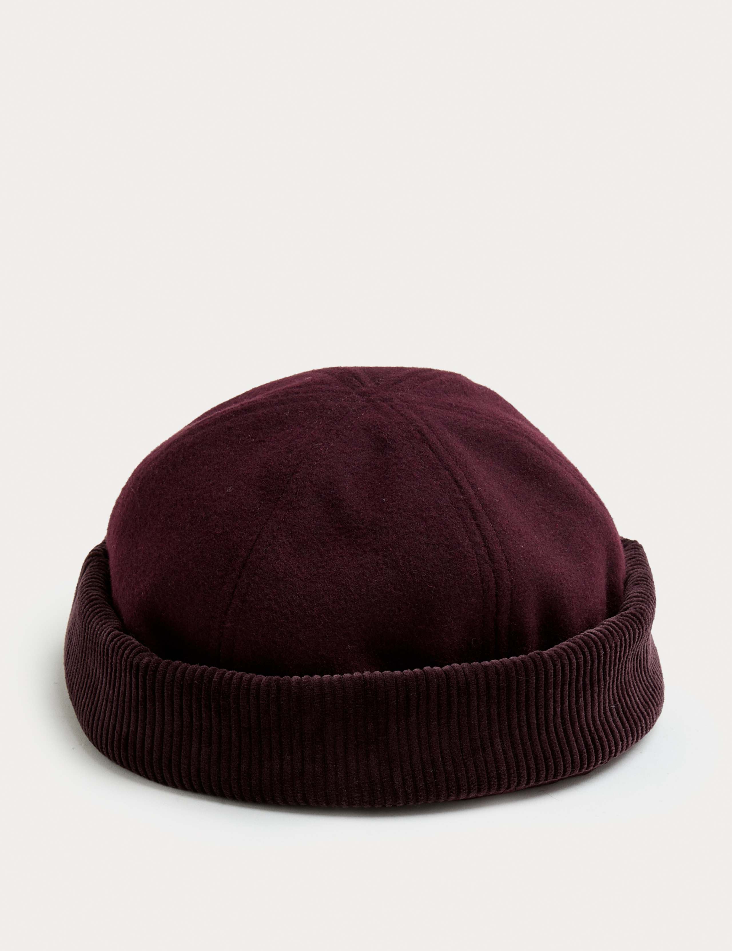 Corduroy Docker Beanie Hat 1 of 2