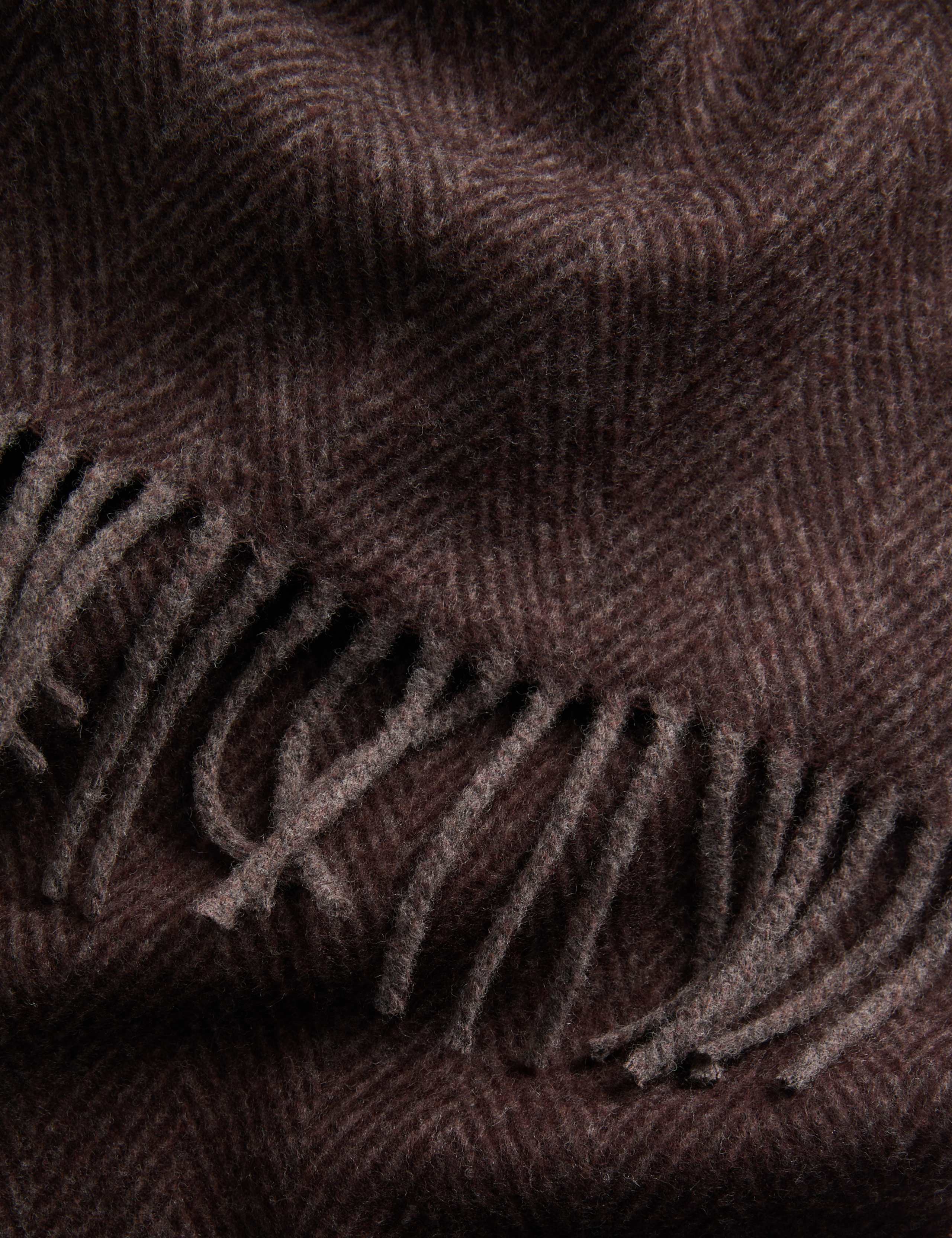 Merino Wool Herringbone Knitted Hat & Scarf Set 3 of 3