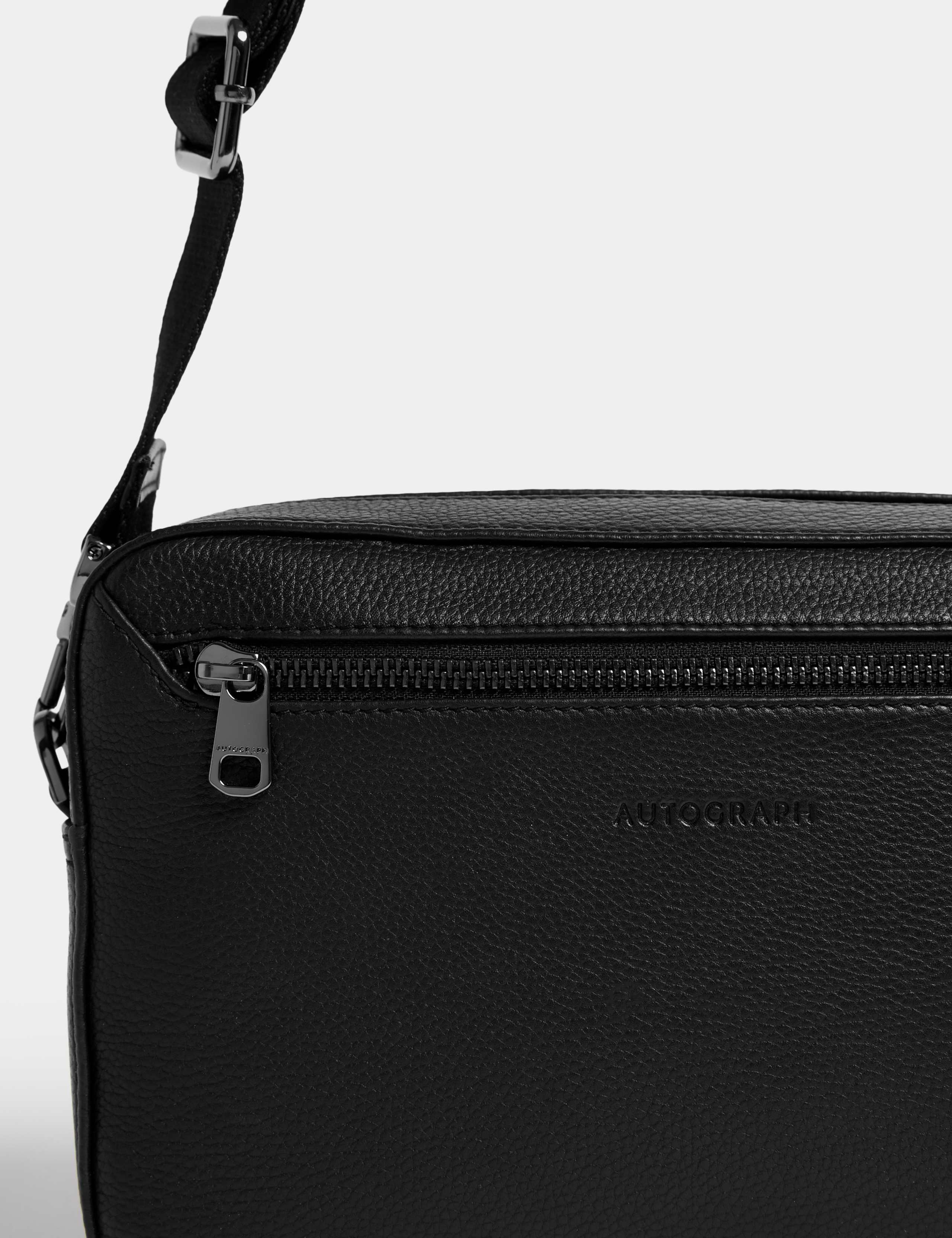Leather Pebble Grain Cross Body Bag 3 of 5