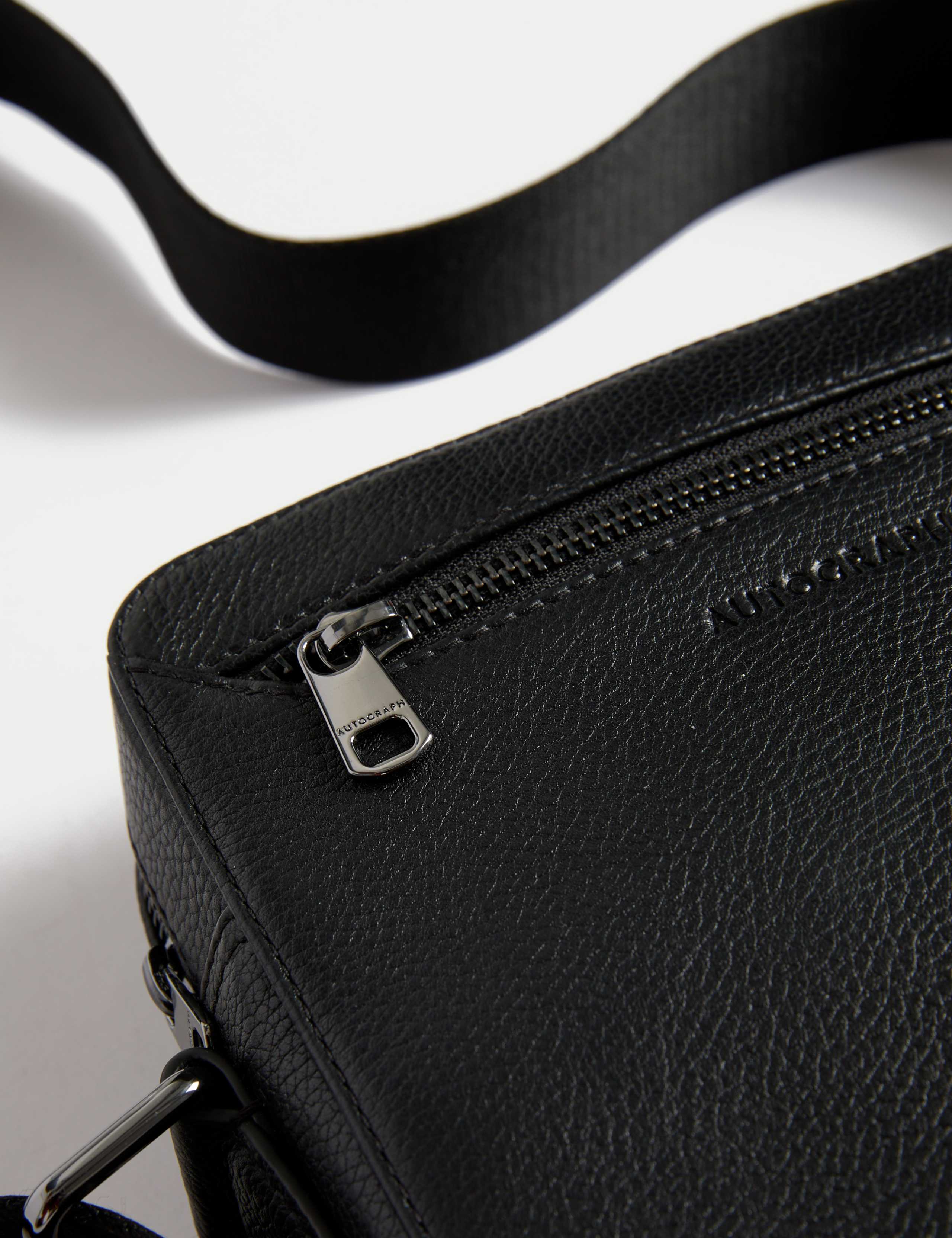 Leather Pebble Grain Cross Body Bag 2 of 4