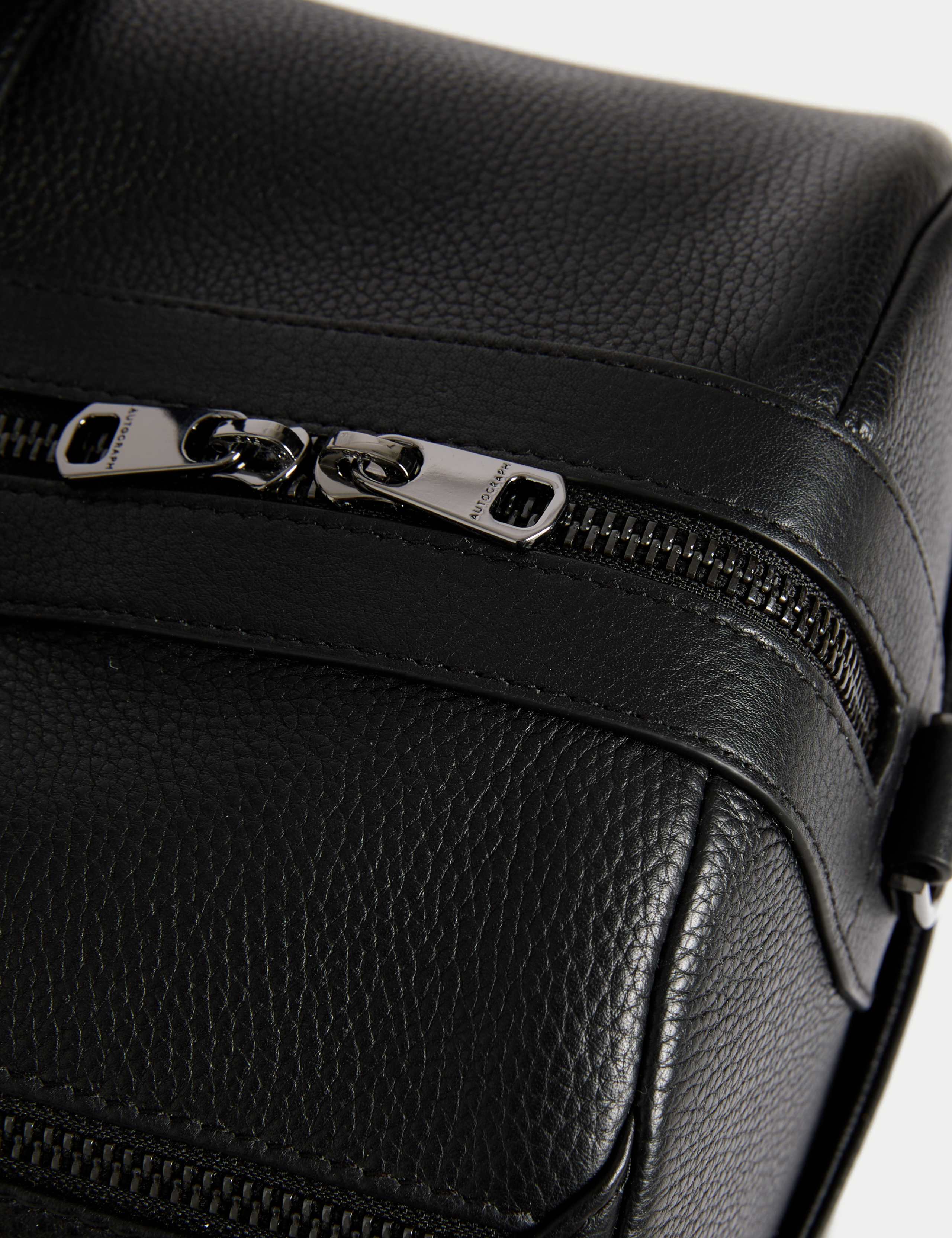 Leather Pebble Grain Weekend Bag 2 of 4