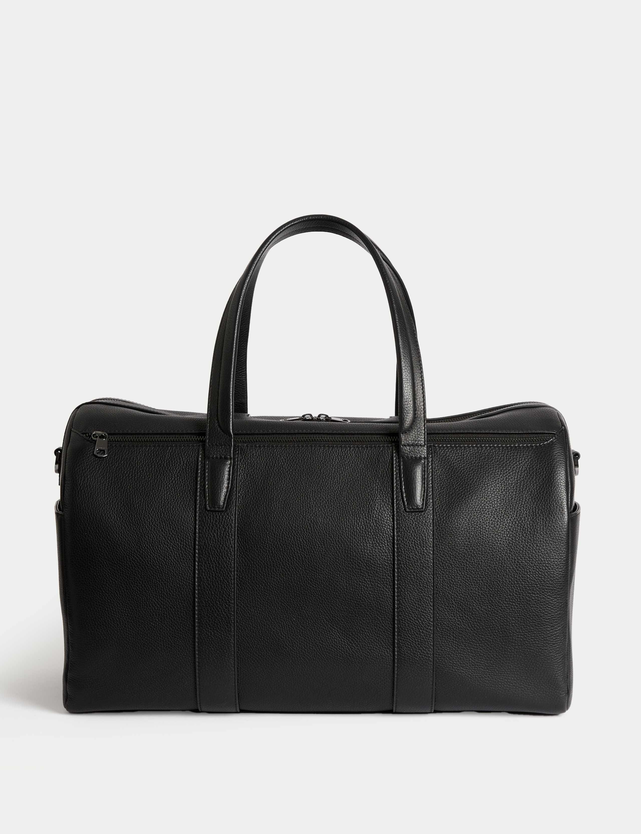 Leather Pebble Grain Weekend Bag 3 of 4