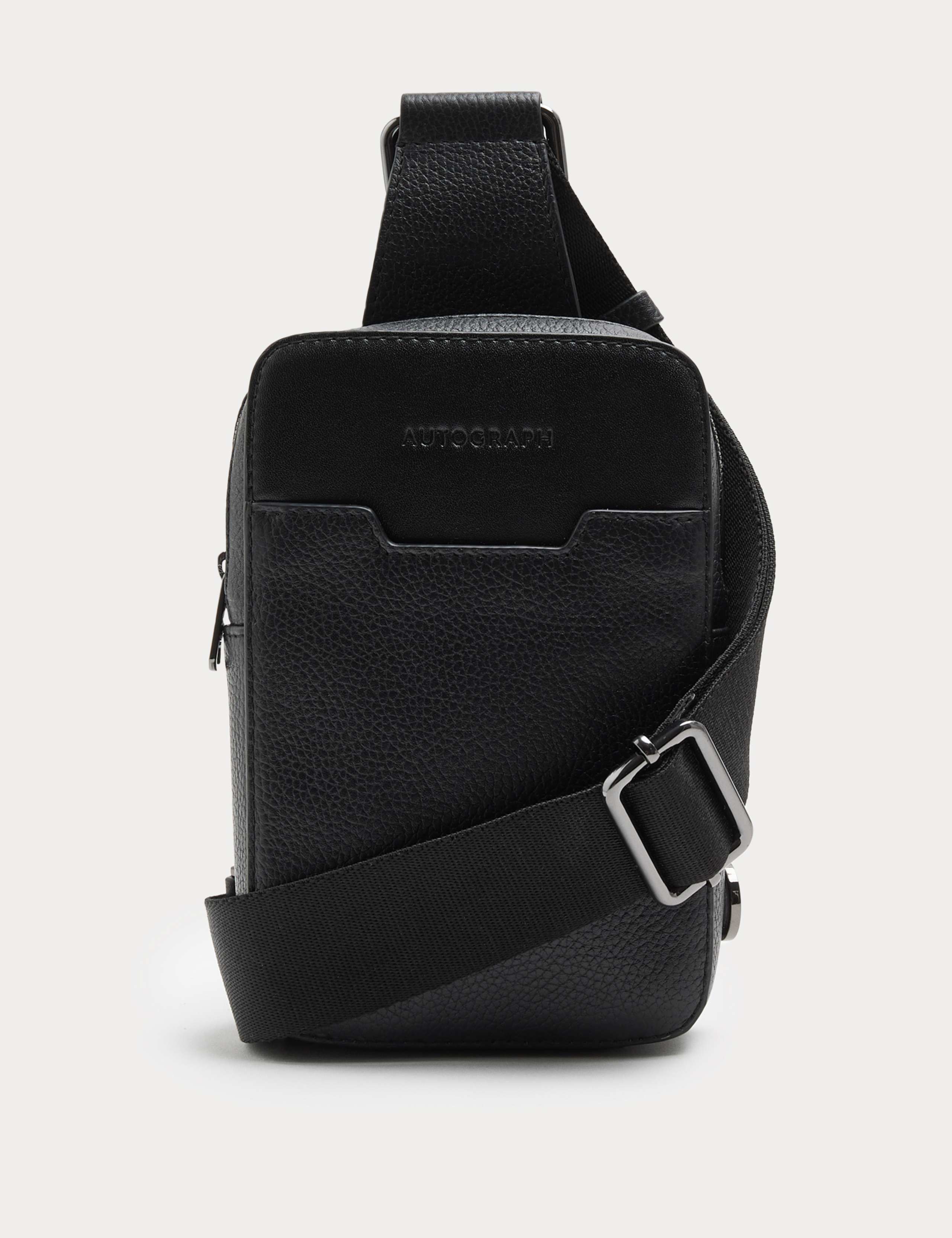 Grained Leather Phone Pouch 1 of 4