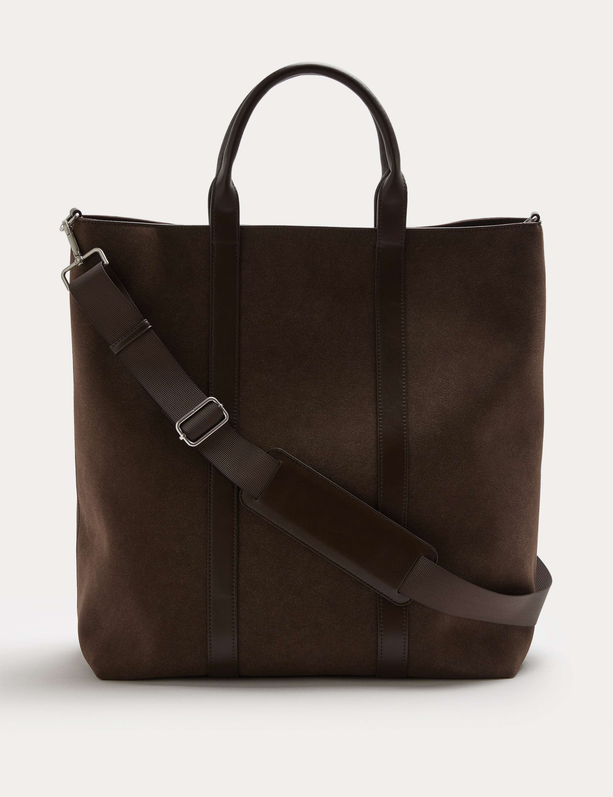 Faux Suede Tote Bag 2 of 4