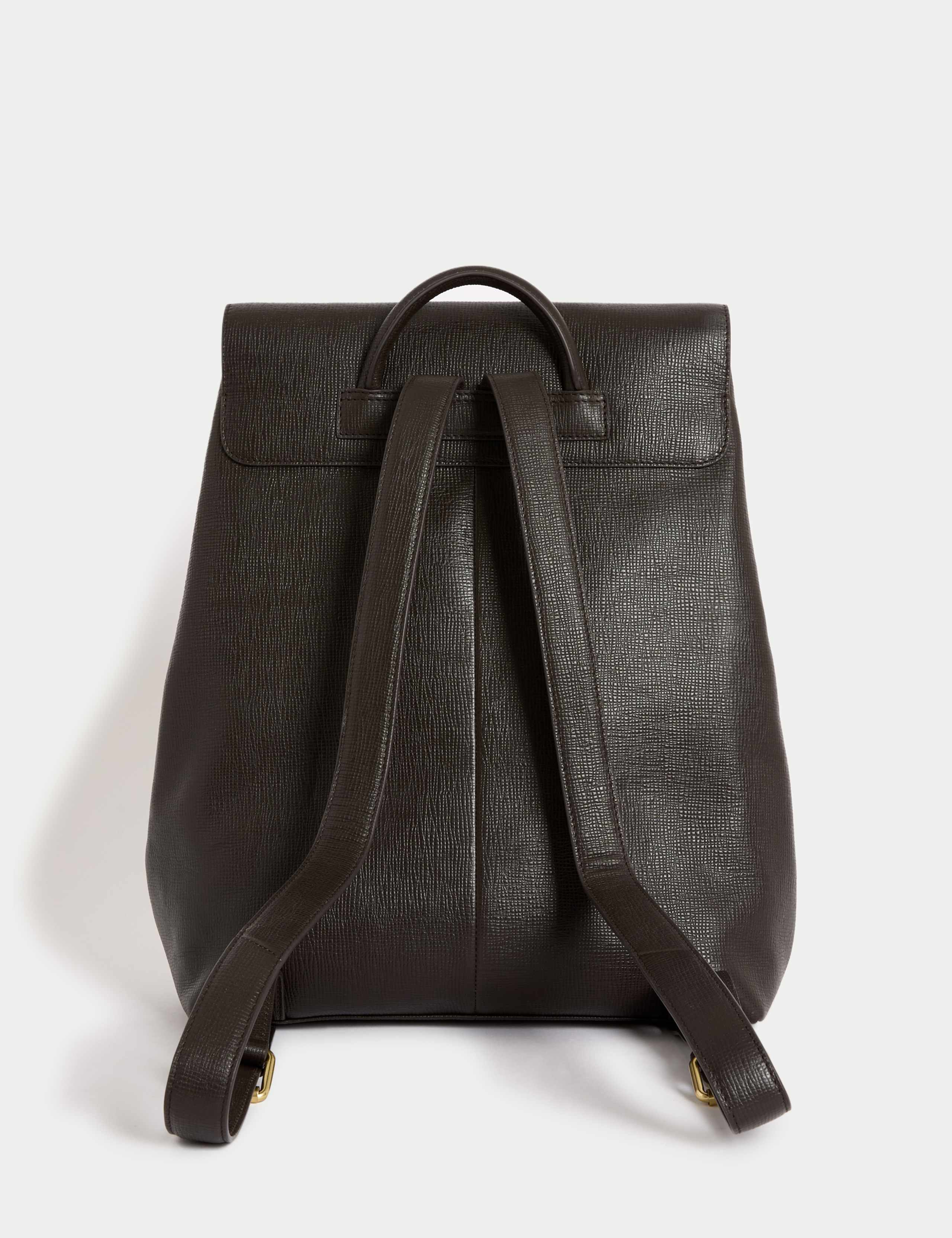 Leather Buckle Backpack 3 of 4