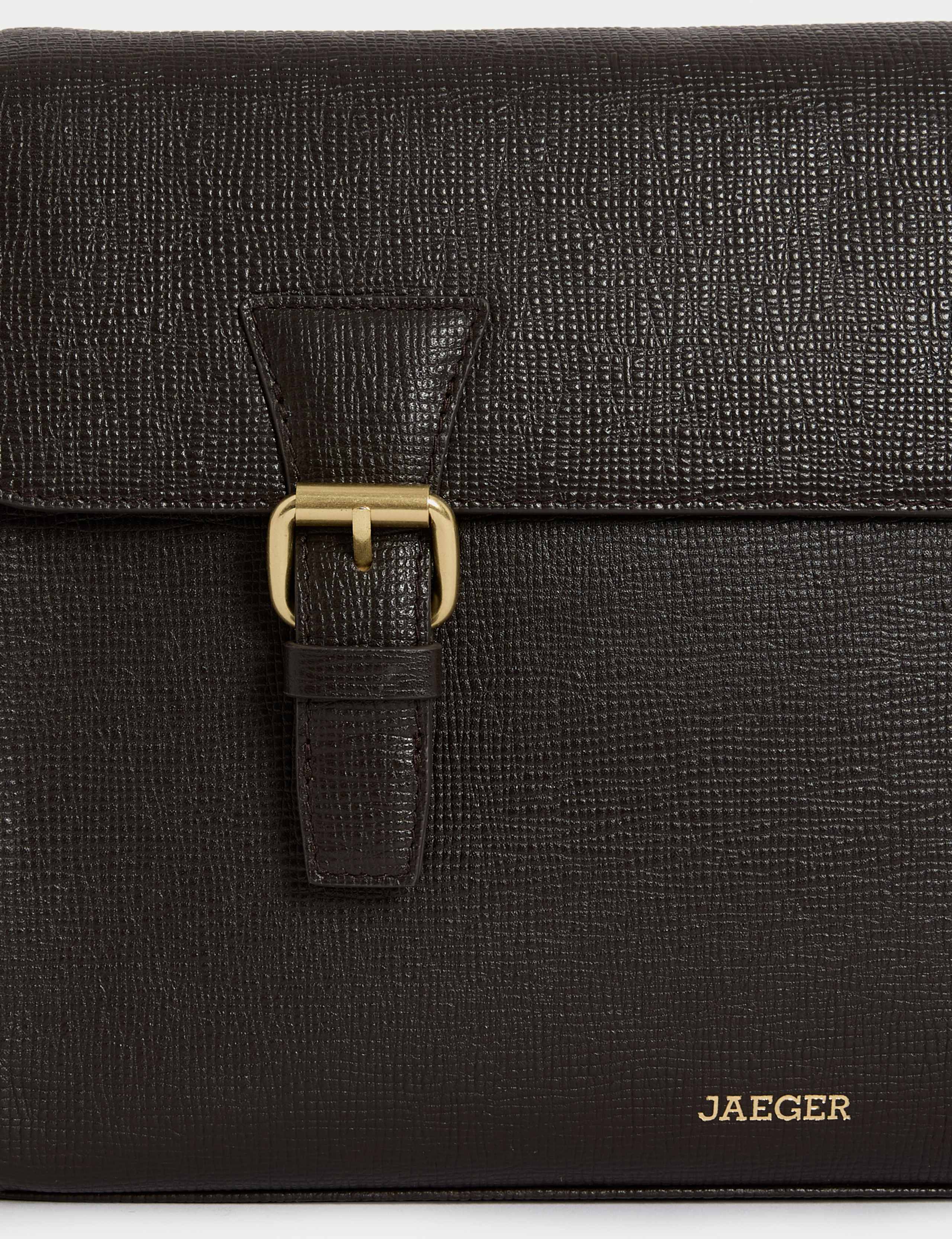 Leather Buckle Messenger Bag 2 of 4