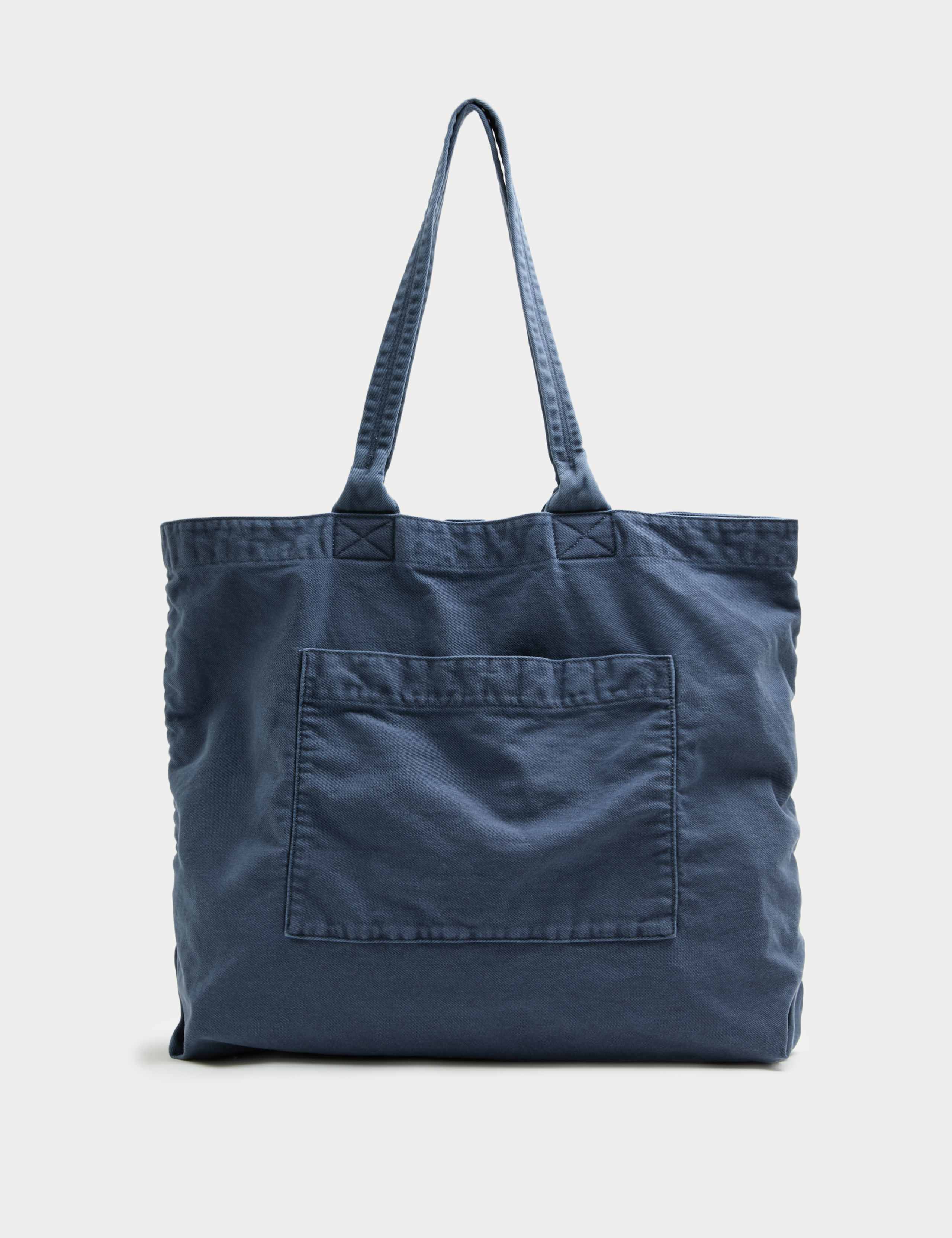Pure Cotton Textured Twill Shopper Bag 2 of 3