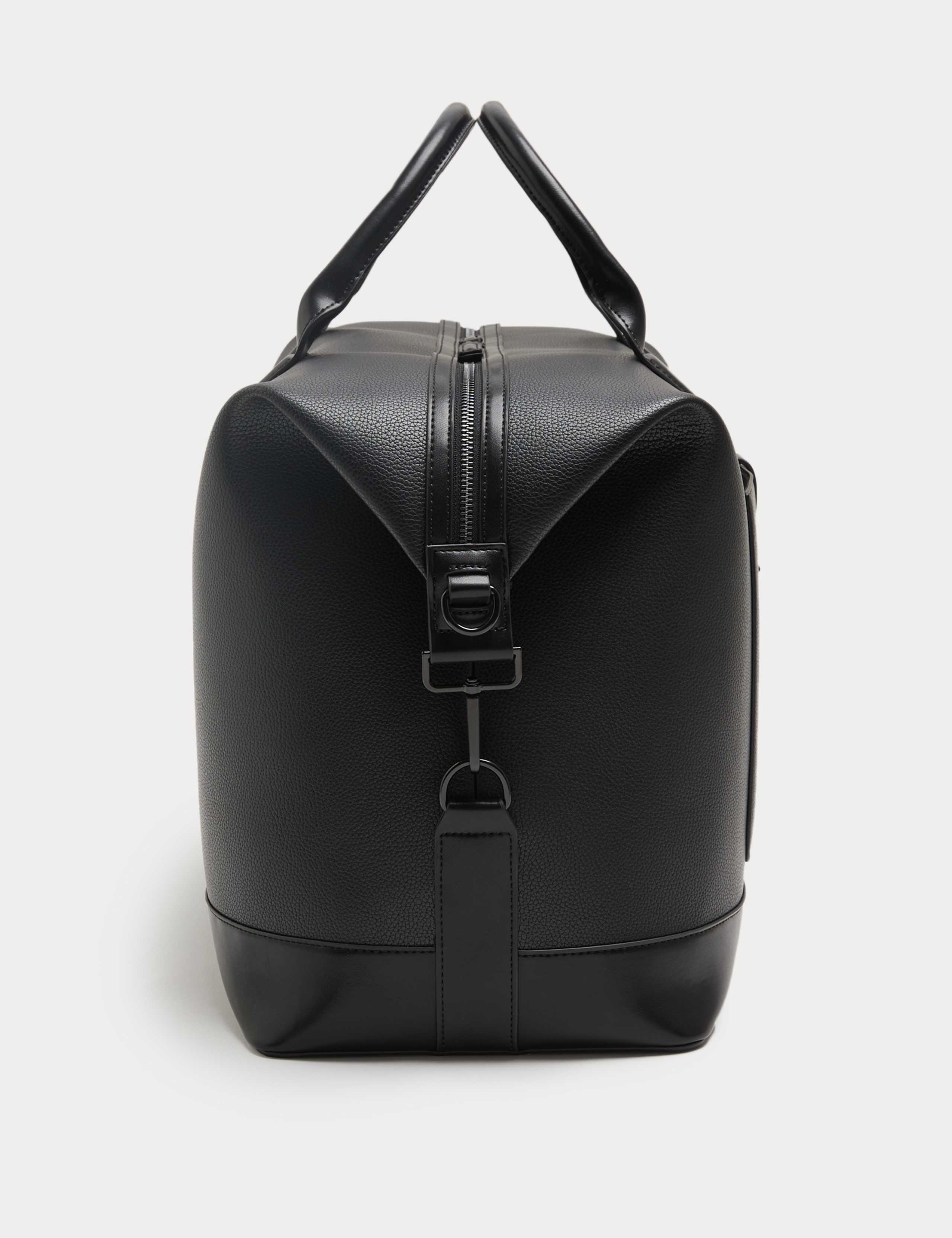 Faux Leather Zip Weekend Bag 3 of 3