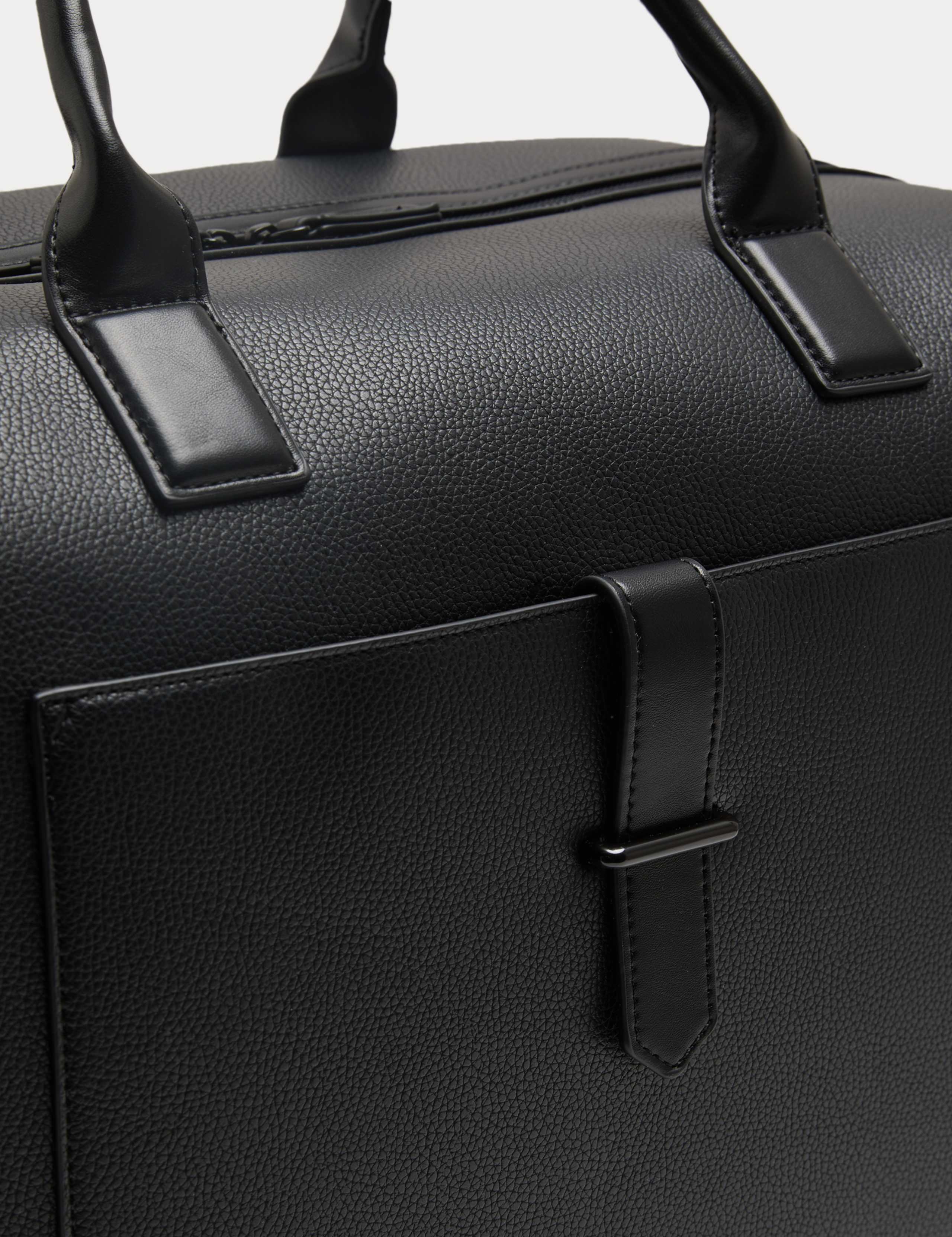 Faux Leather Zip Weekend Bag 2 of 3