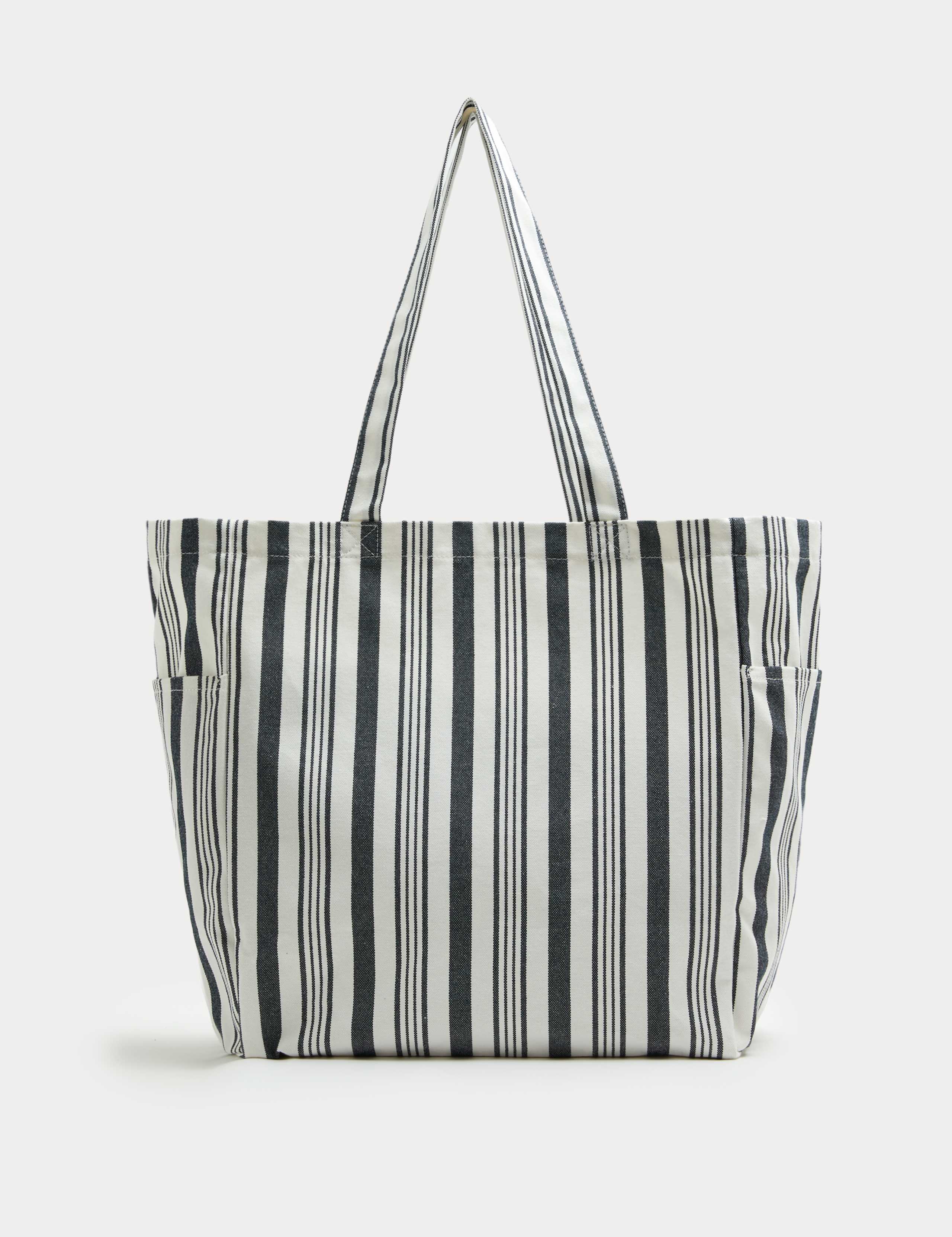 Canvas Striped Shopper 2 of 3