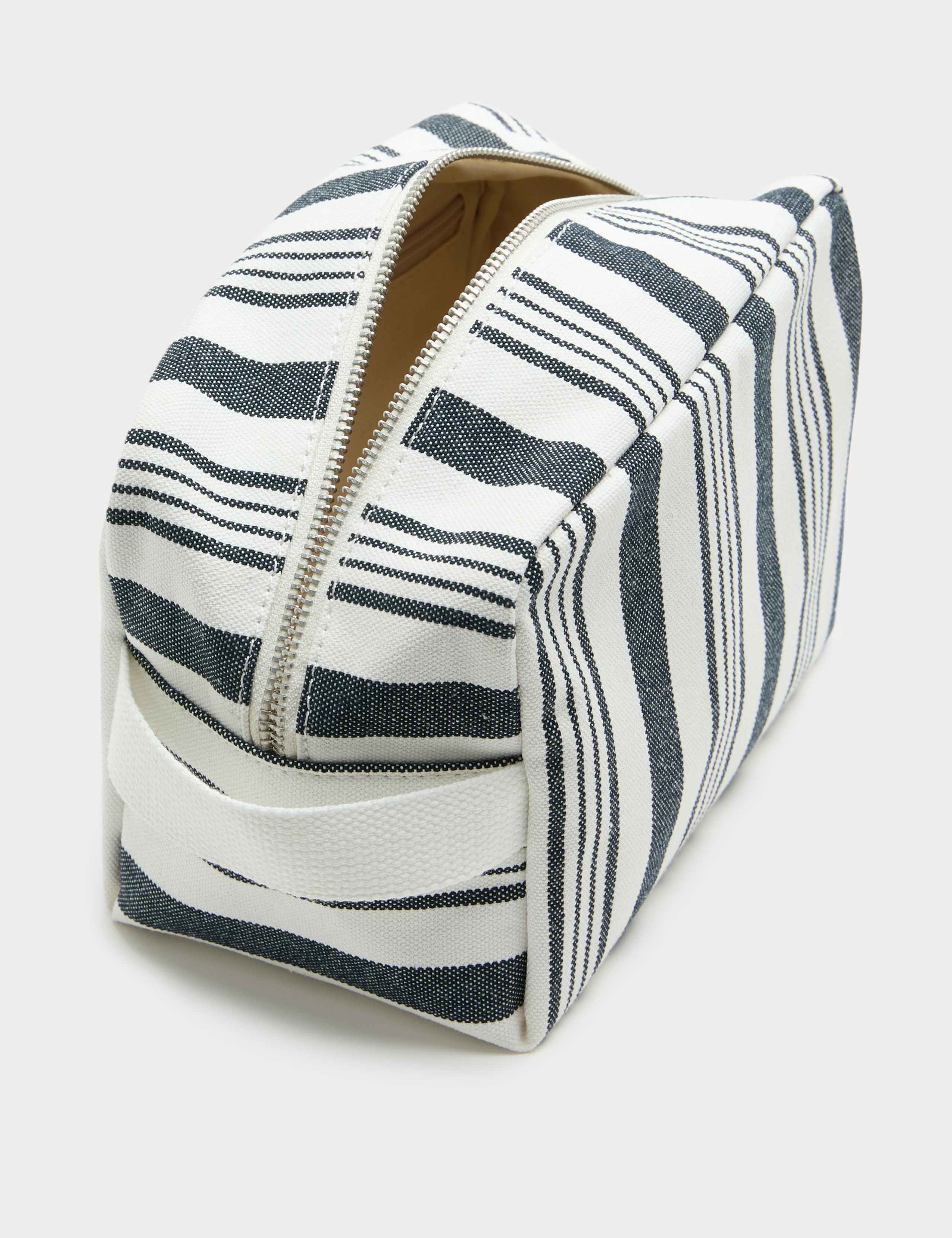 Canvas Striped Washbag 2 of 3
