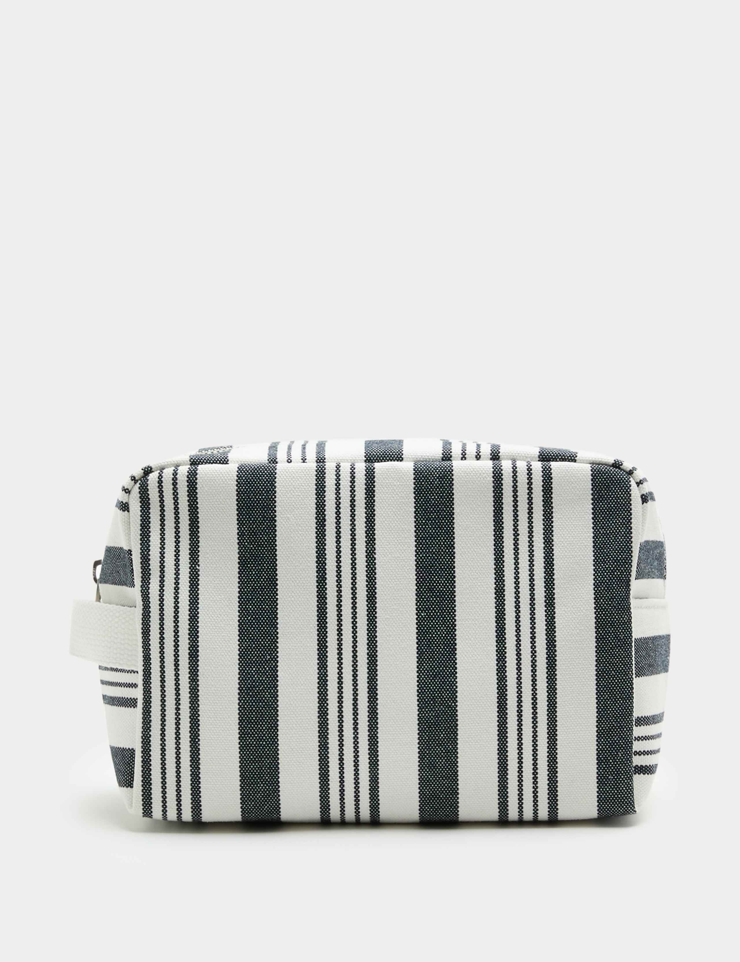 Canvas Striped Washbag 1 of 3